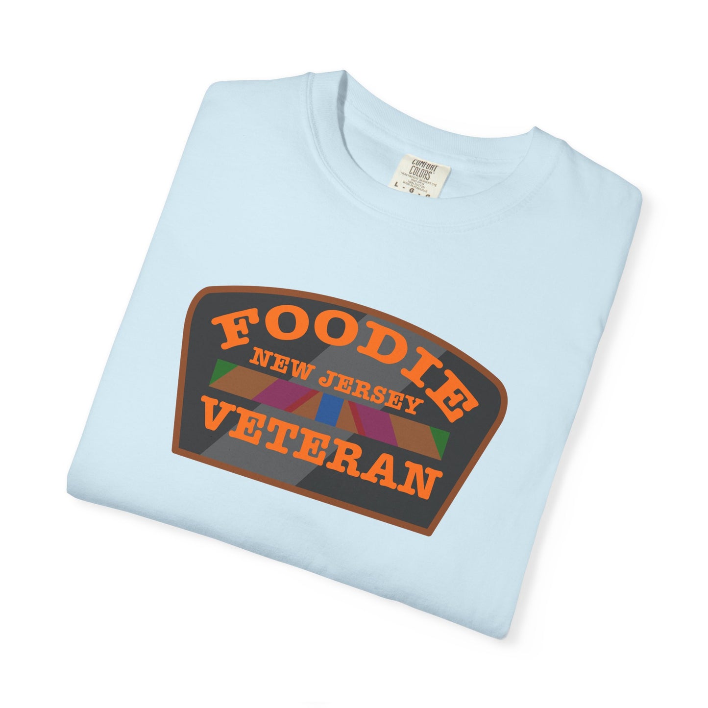 L.O.E.F Foodie Veteran NEW JERSEY Unisex Tee Shirt (Orange)
