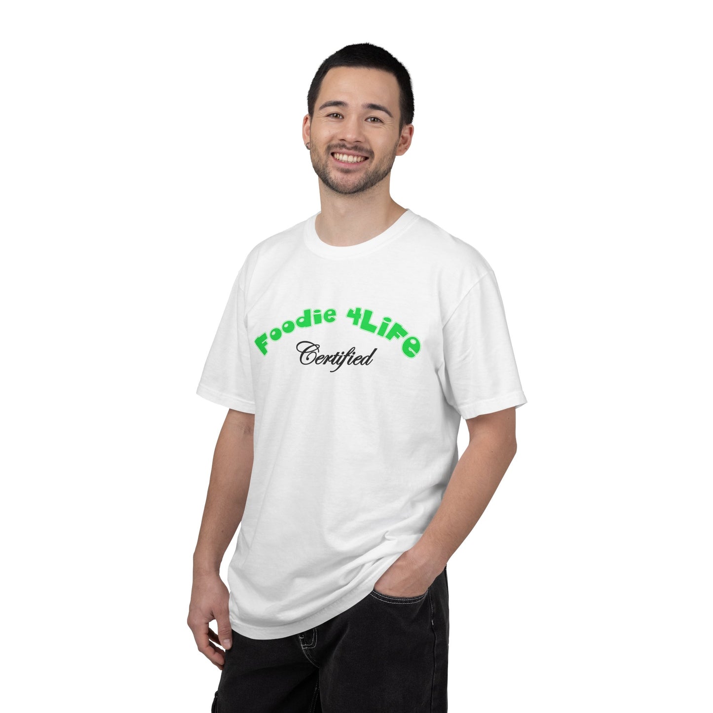 L.O.E.F Foodie 4Life Certified Unisex Tee Shirt (Machalite Green)