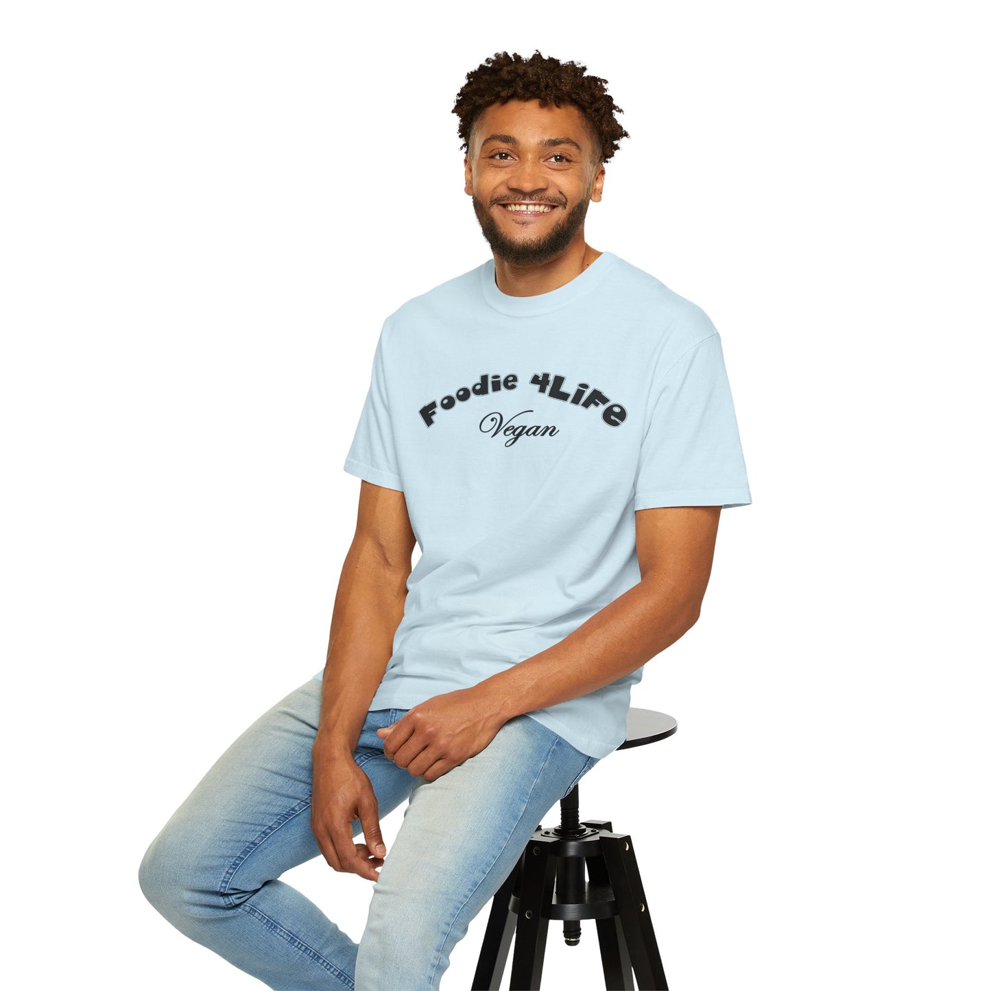 L.O.E.F Foodie 4Life Vegan Unisex Tee Shirt (Black)