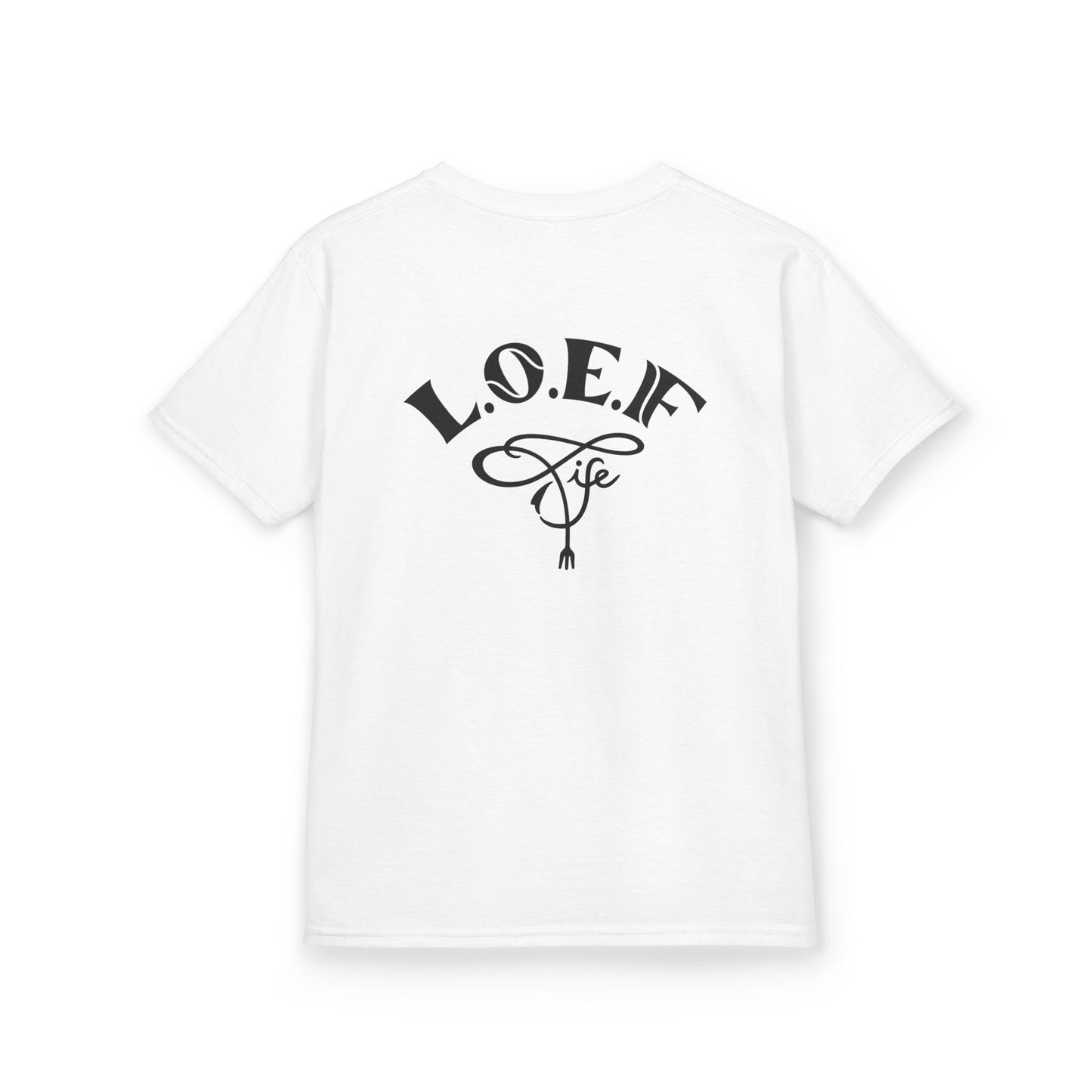 L.O.E.F Foodie 4Life Young Tee Shirt  (Black)