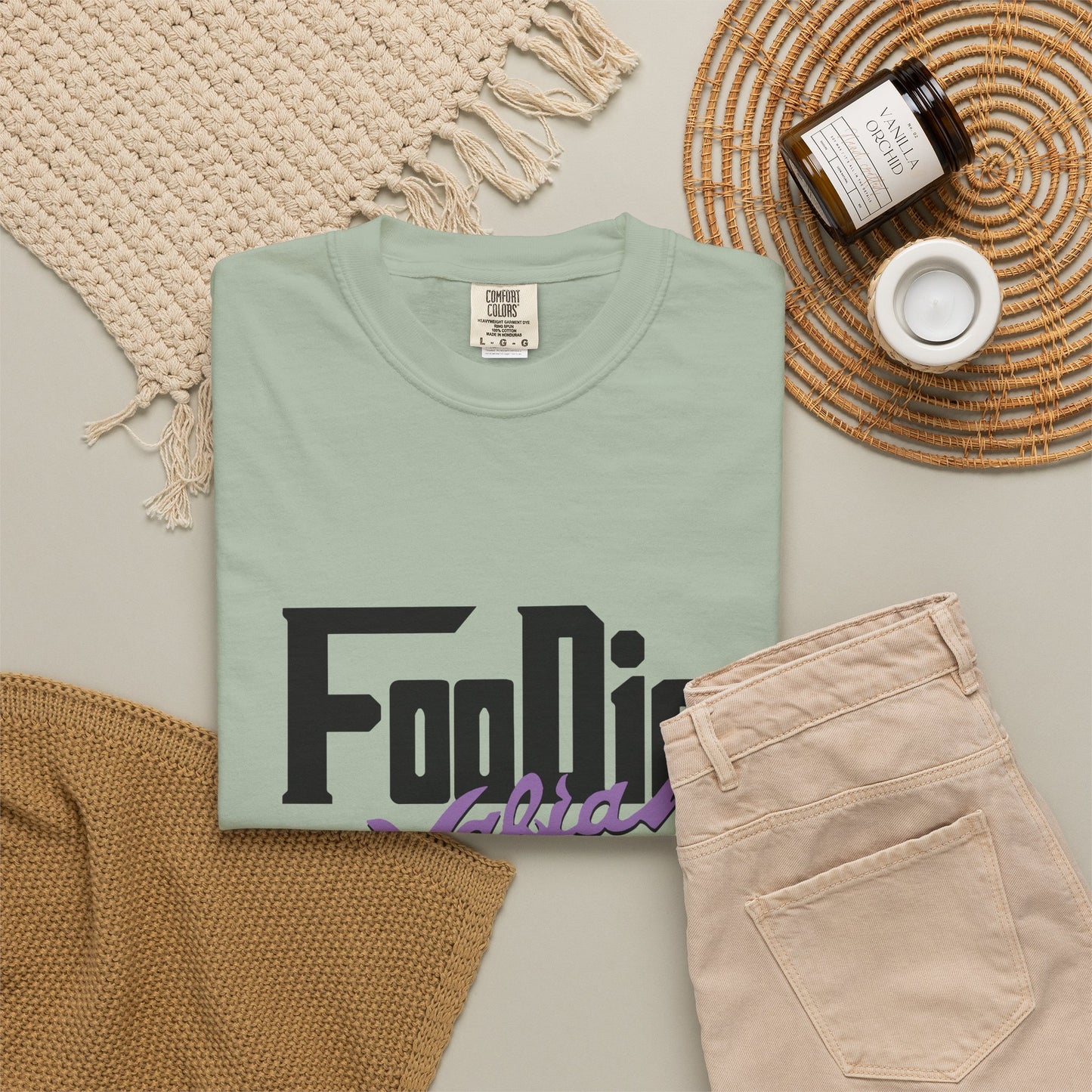 L.O.E.F Foodie Mafia Unisex Tee shirt (Lavender)