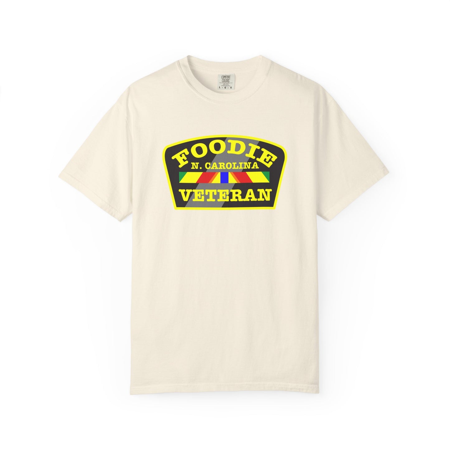 L.O.E.F Foodie Veteran N.CAROLINA Unisex Tee Shirt (Yellow)