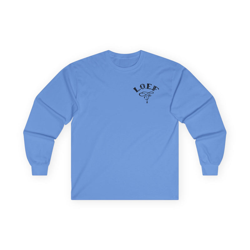 L.O.E.F Foodie 4Life Vegan Long Sleeve Tee (Dark Blue)