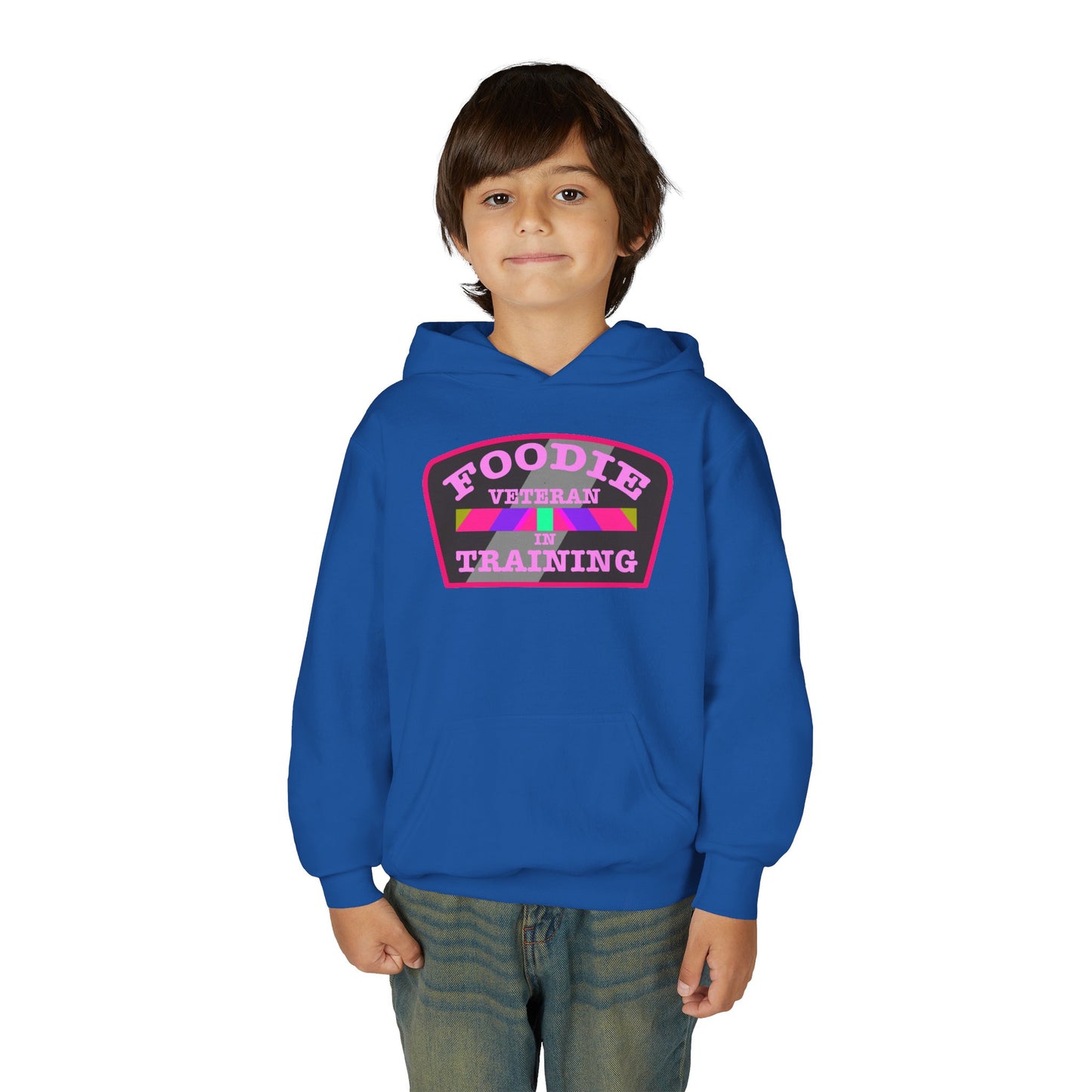 L.O.E.F Foodie Veteran In Training Youth Hoodie (Pink)