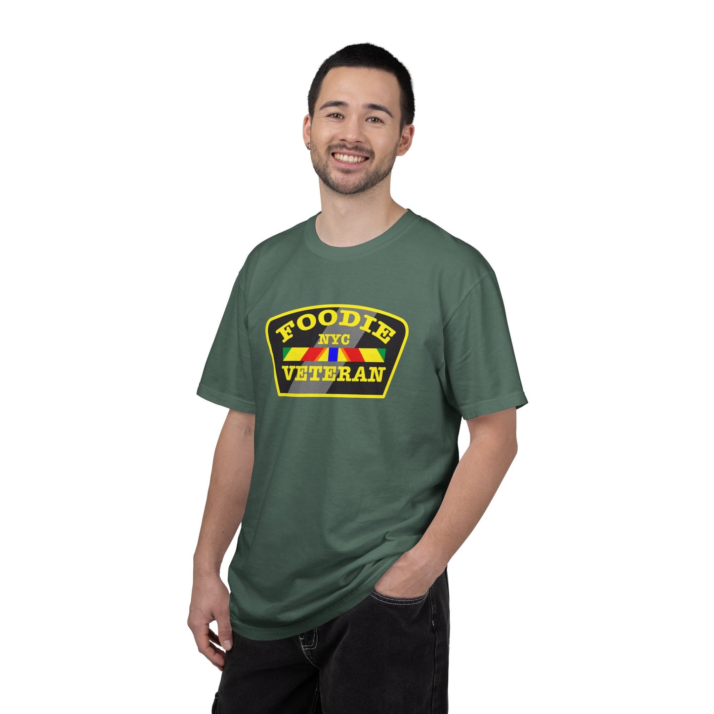 L.O.E.F Foodie Veteran NYC Unisex Tee Shirt (Yellow)
