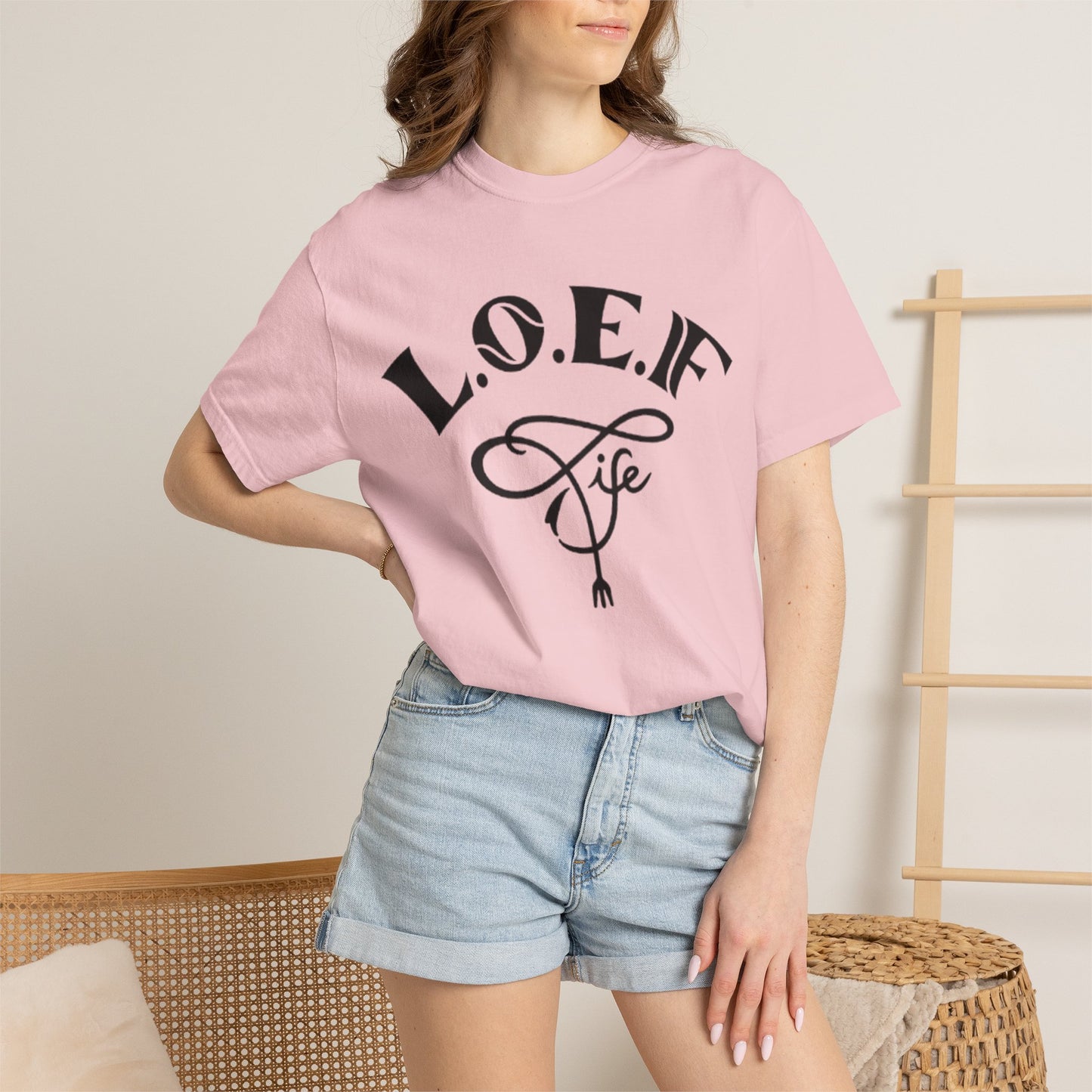 L.O.E.F Life Unisex Tee Shirt (Black)