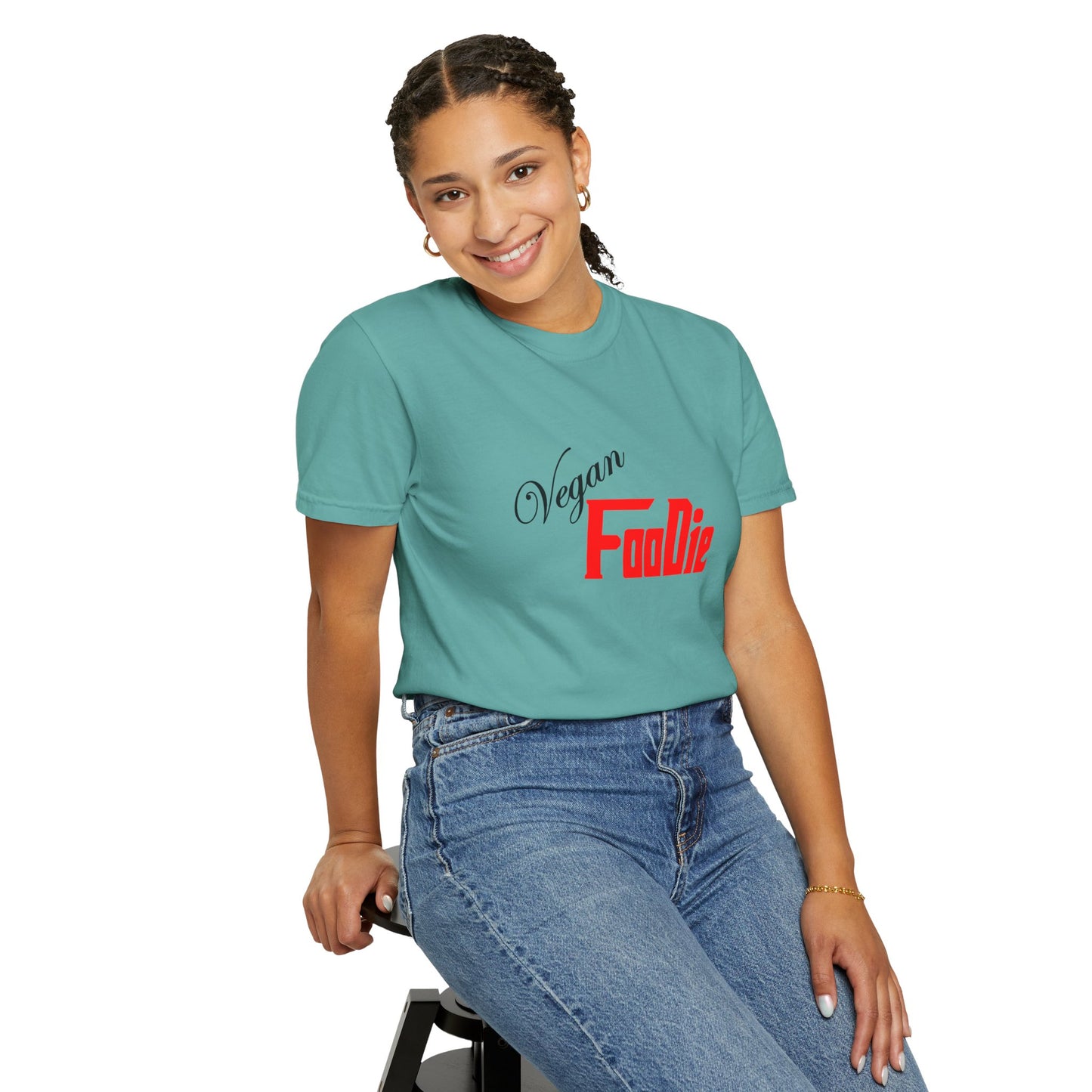 L.O.E.F Unisex Vegan Foodie Tee Shirt (Fiery Red)