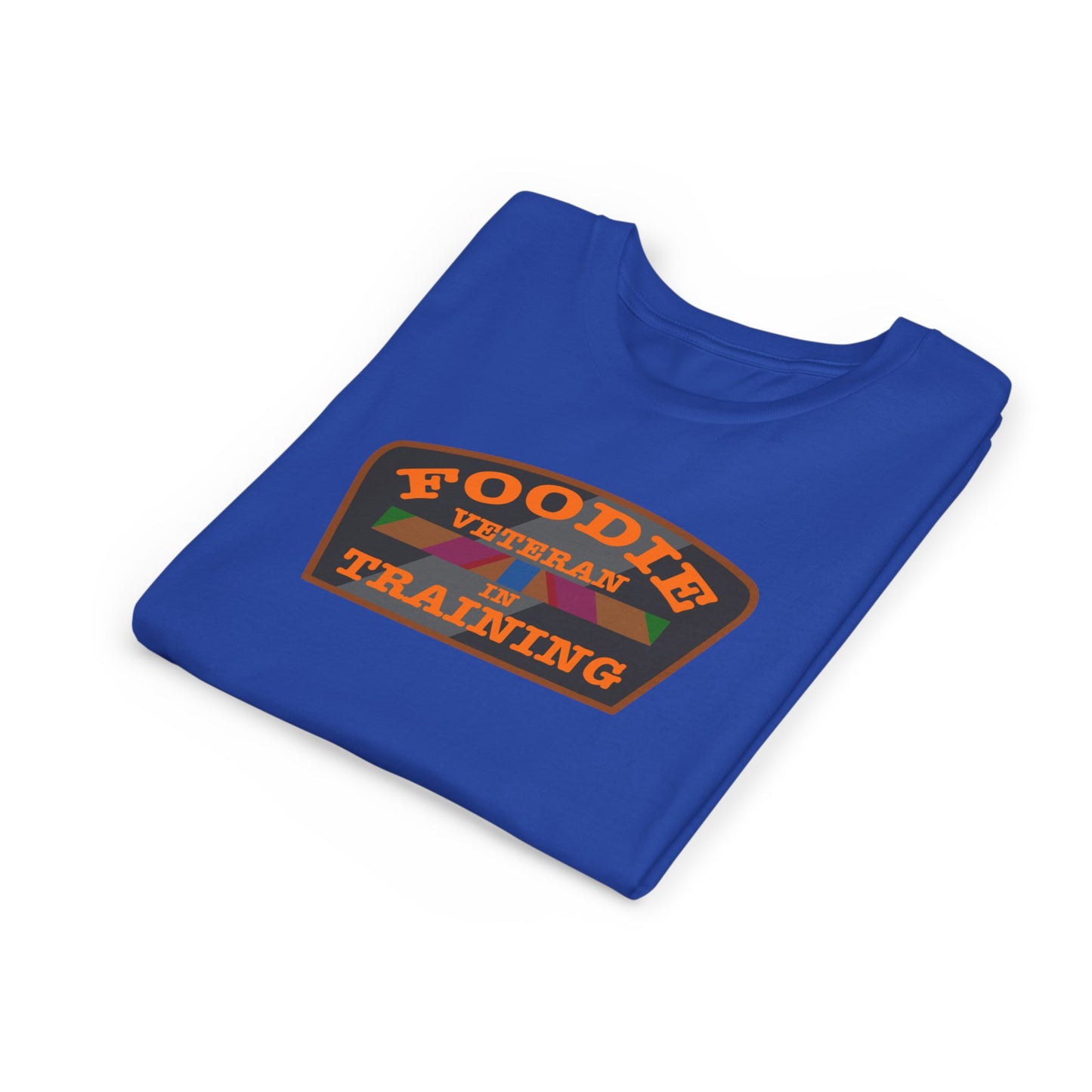 L.O.E.F Foodie Veteran In Training Kids Tee Shirt  (Orange)