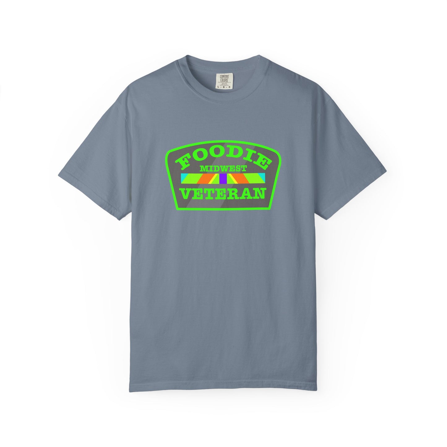 L.O.E.F Foodie Veteran MIDWEST Unisex Tee Shirt (Neon Green)