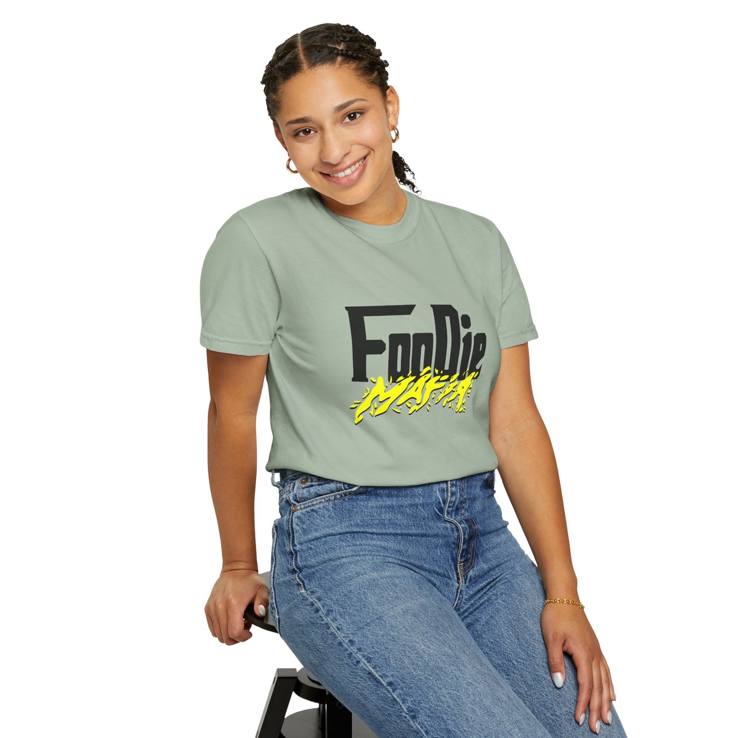L.O.E.F Foodie Mafia Unisex Tee Shirt (Bright Yellow)