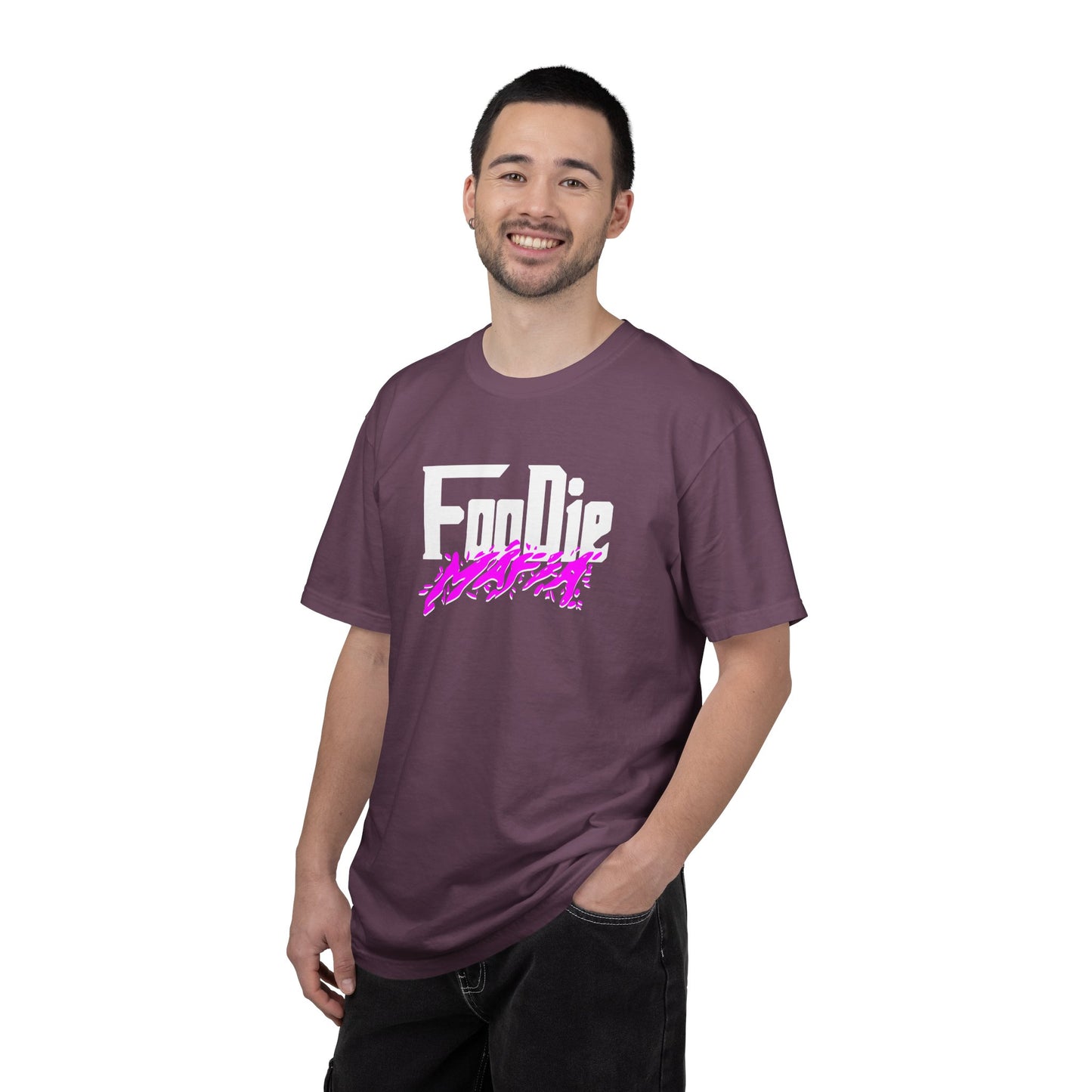 L.O.E.F Foodie Mafia Unisex Tee Shirt  (Purple)