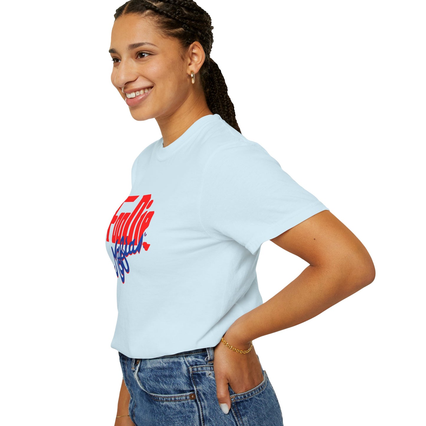 L.O.E.F Red Foodie Mafia Unisex Tee shirt (Cobalt Blue)