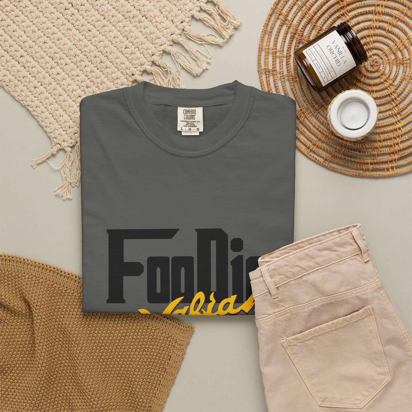 L.O.E.F Foodie Mafia Unisex Tee Shirt (Yellow)