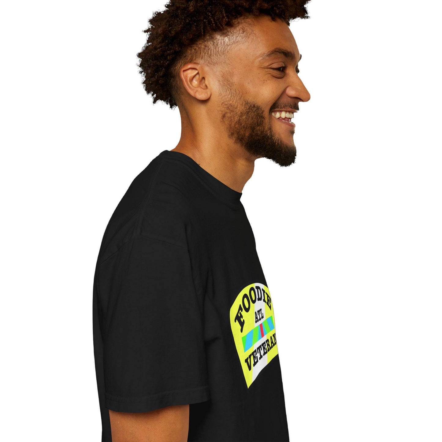 L.O.E.F Foodie Veteran ATL Unisex Tee Shirt (Yellow and Black)