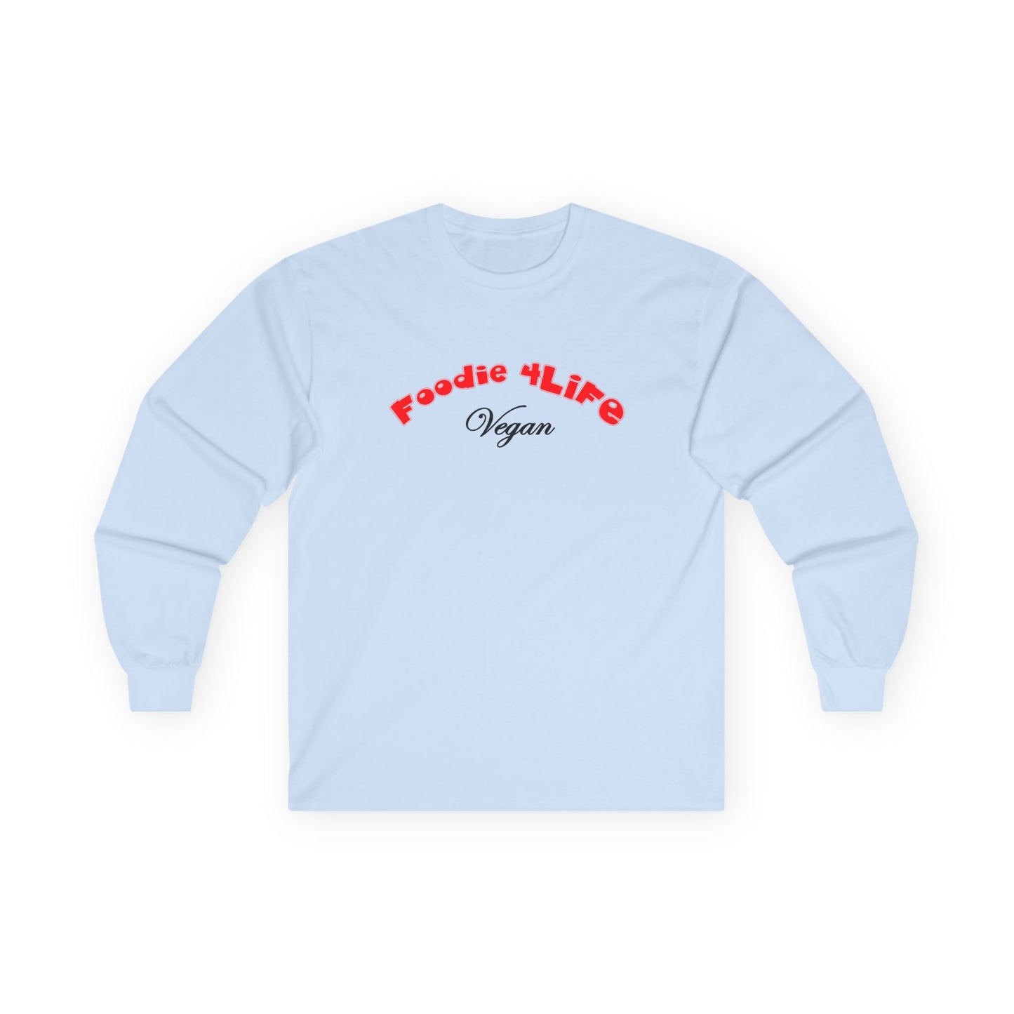 L.O.E.F Foodie 4Life Vegan Long Sleeve Tee (Fiery Red)