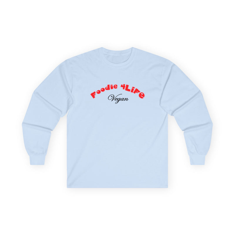 L.O.E.F Foodie 4Life Vegan Long Sleeve Tee (Fiery Red)