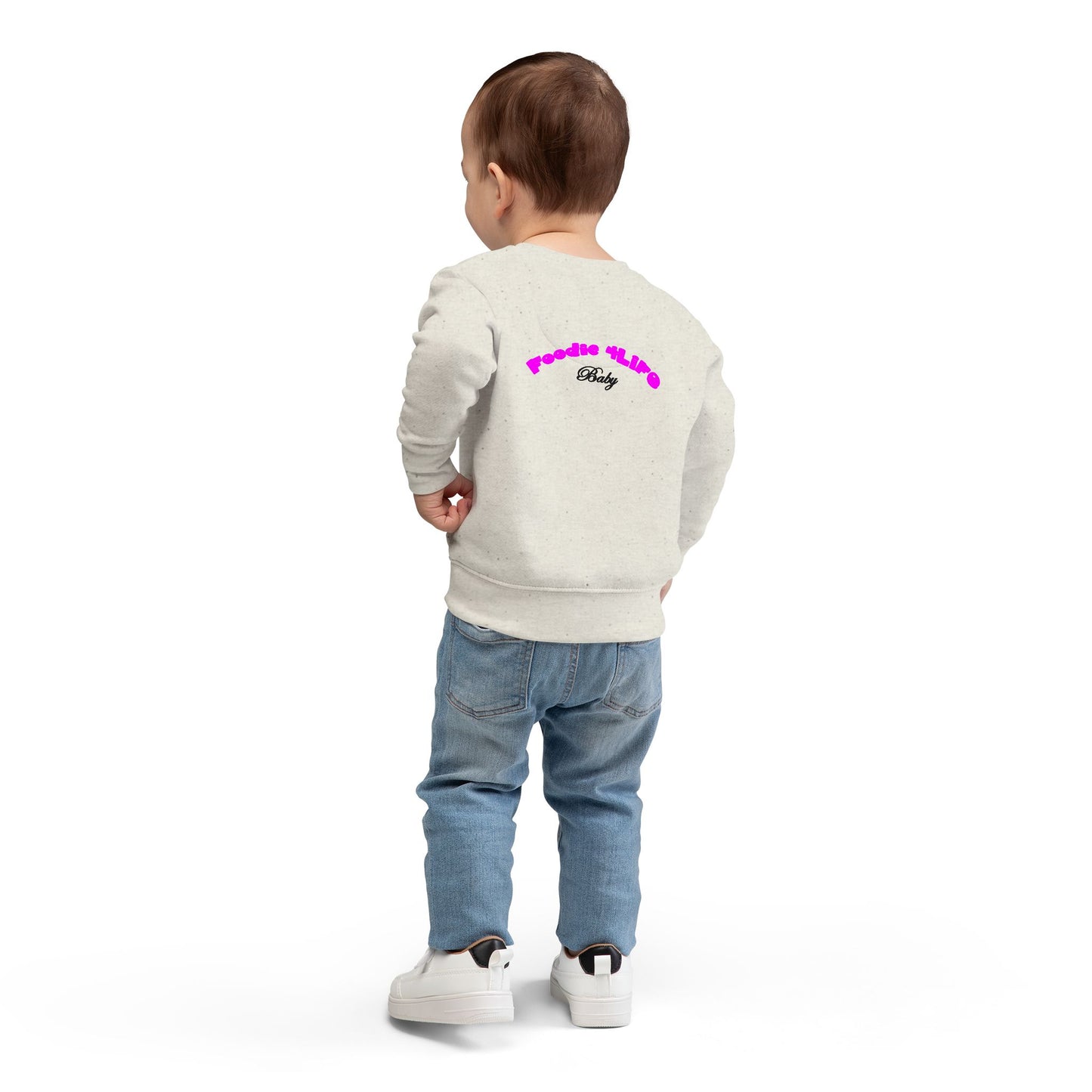 L.O.E.F Foodie 4Life Baby Sweatshirt  (Fuchsia)
