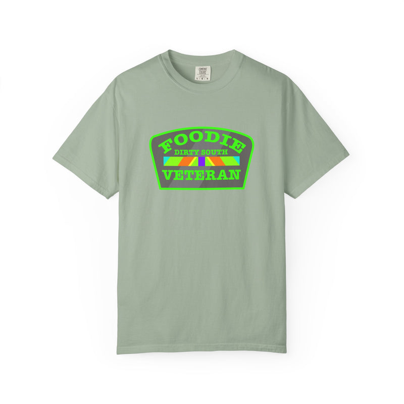 L.O.E.F Foodie Veteran DIRTY SOUTH Unisex Tee Shirt (Neon Green)