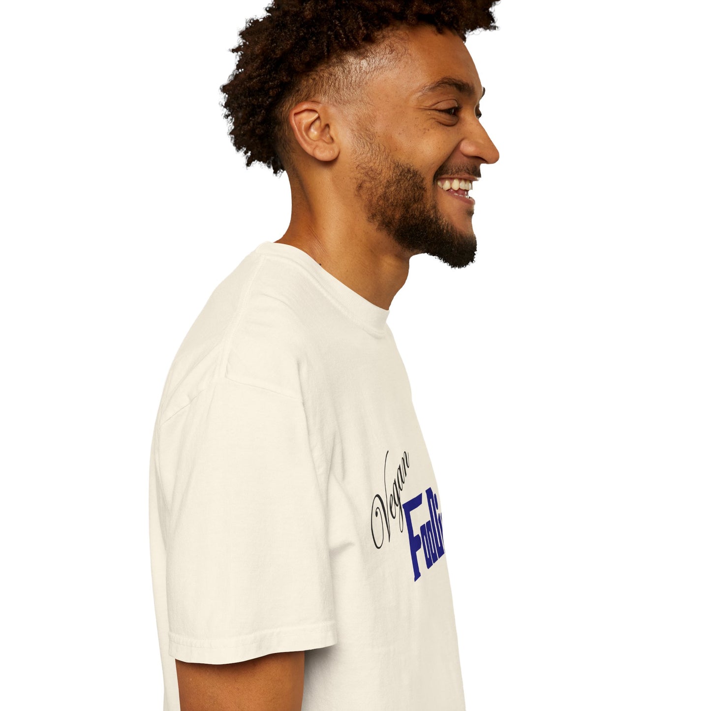 L.O.E.F Unisex Vegan Foodie Tee Shirt (Dark Blue)