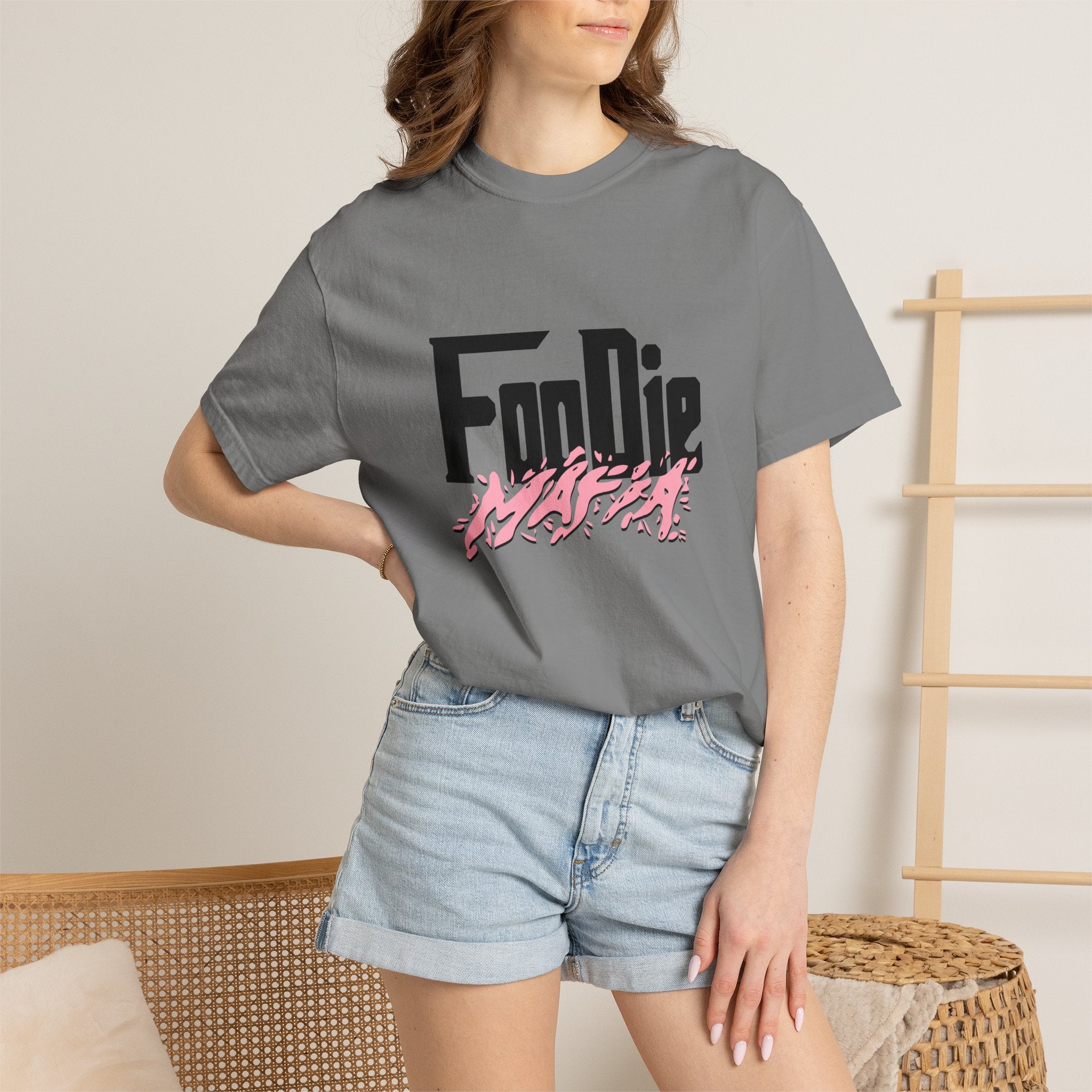 L.O.E.F Foodie Mafia Tee Shirt (Soft Pink)