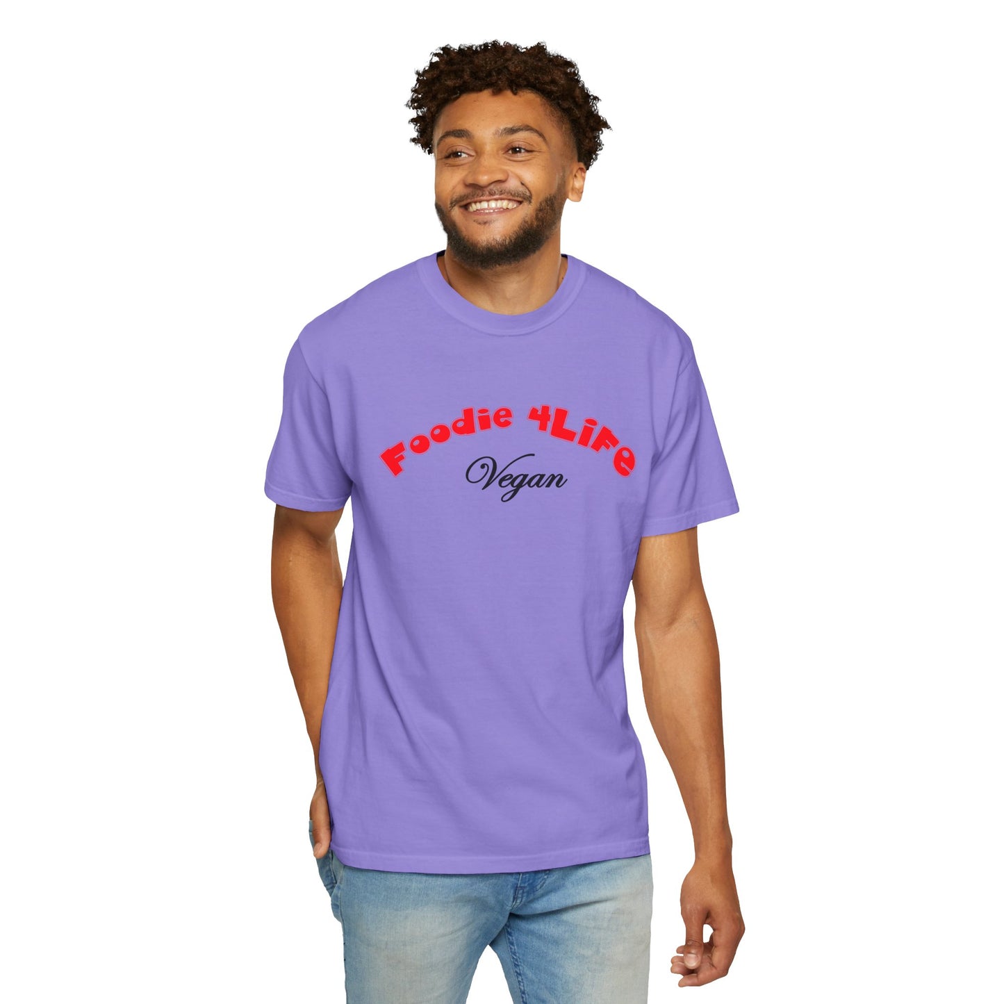 L.O.E.F Foodie 4Life Vegan Unisex Tee Shirt (Fiery Red)