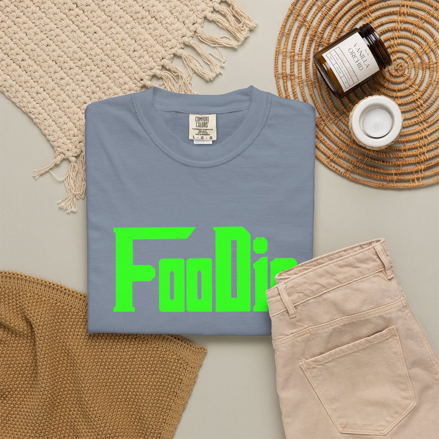 L.O.E.F Foodie Unisex Tee Shirt (Neon Green)
