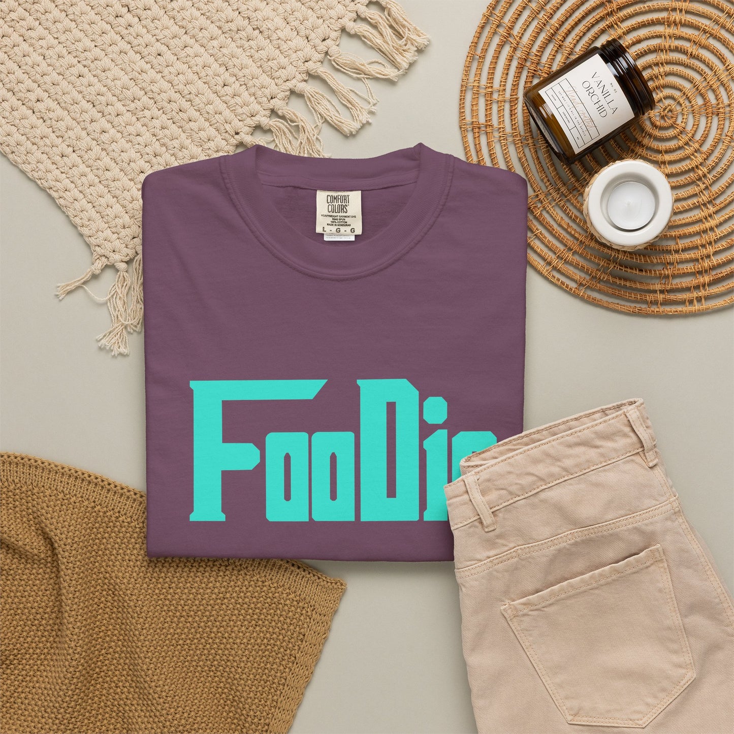 L.O.E.F Foodie Unisex Tee Shirt (Turquoise)