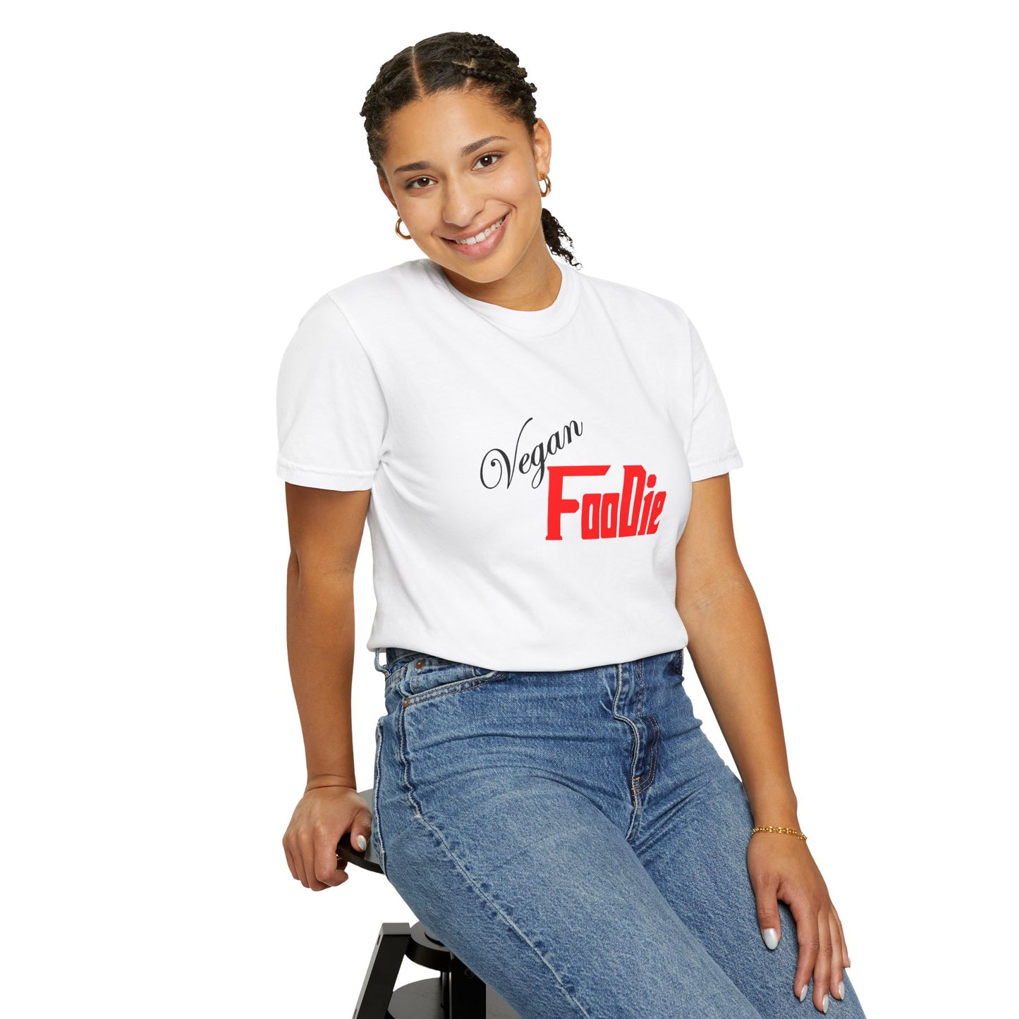 L.O.E.F Unisex Vegan Foodie Tee Shirt (Fiery Red)