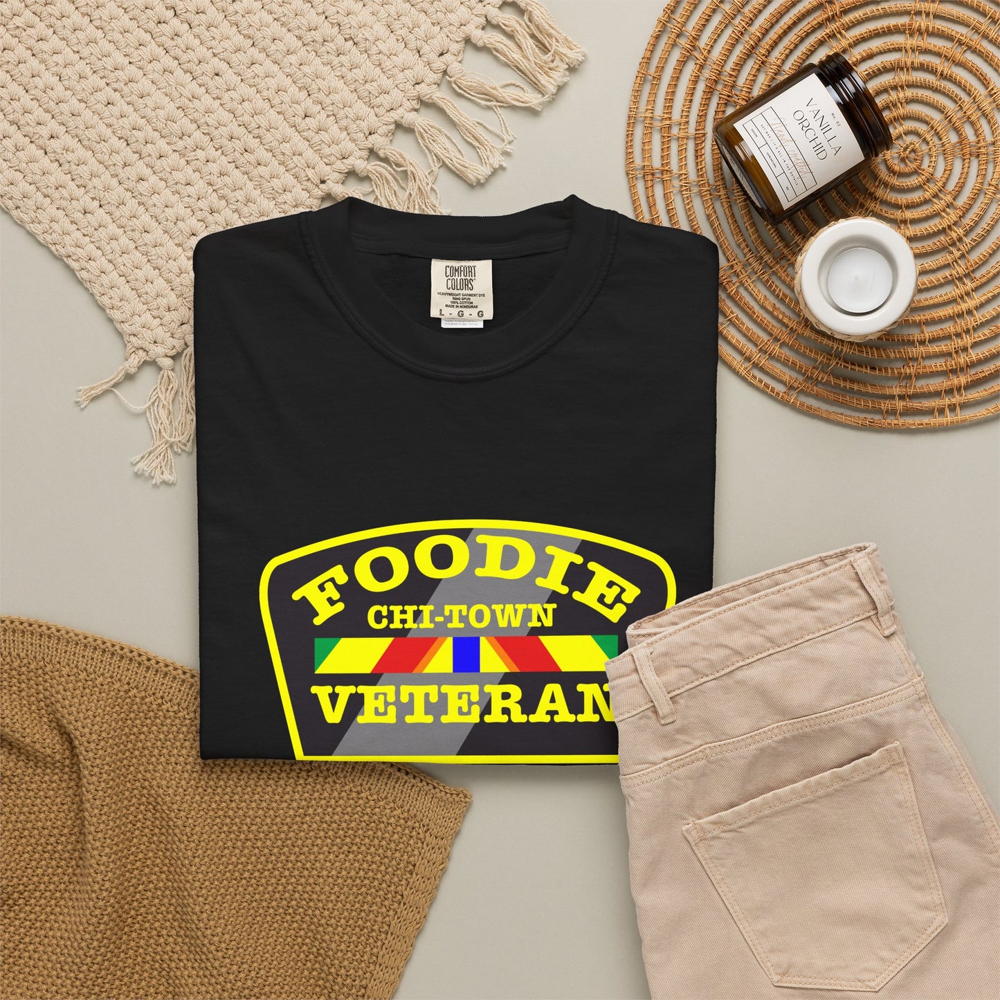 L.O.E.F Foodie Veteran CHI-TOWN Unisex Tee Shirt