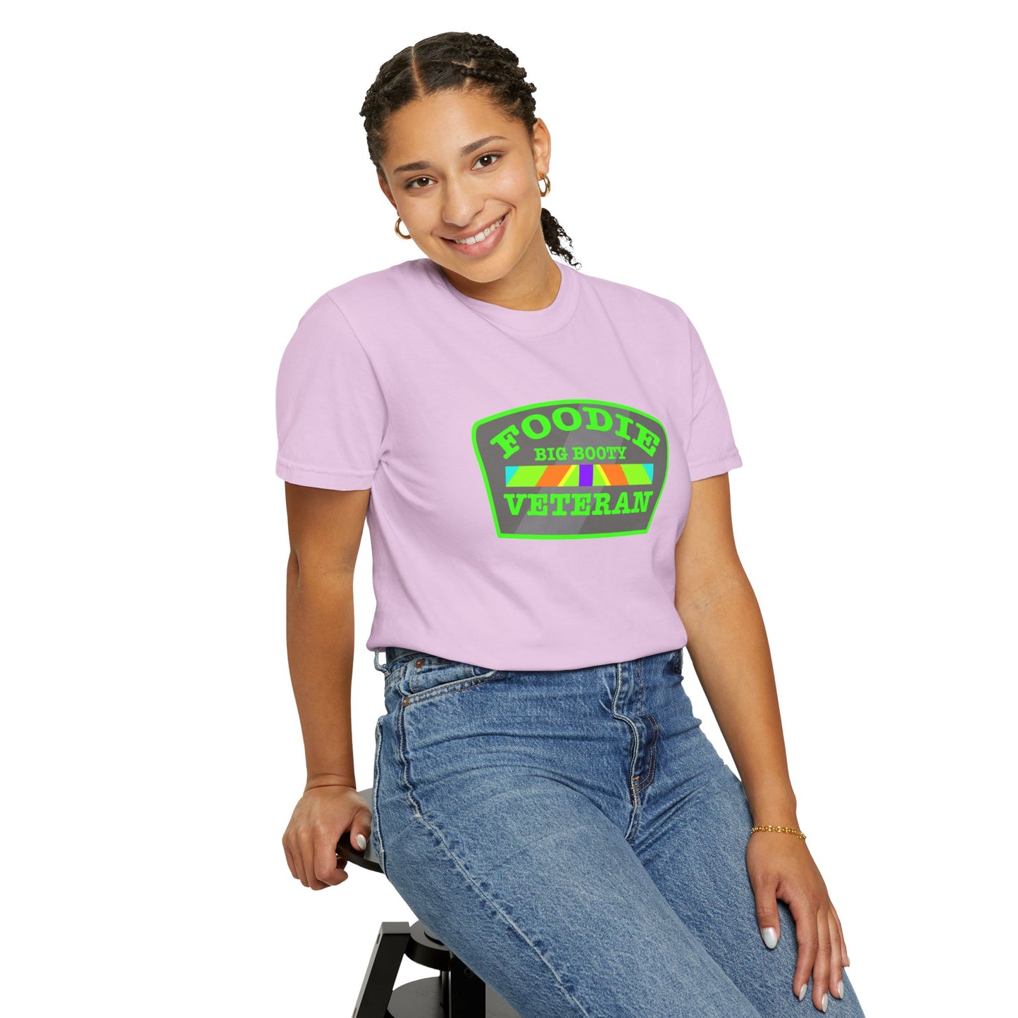 L.O.E.F Foodie Veteran BIG BOOTY Unisex Tee Shirt (Green)