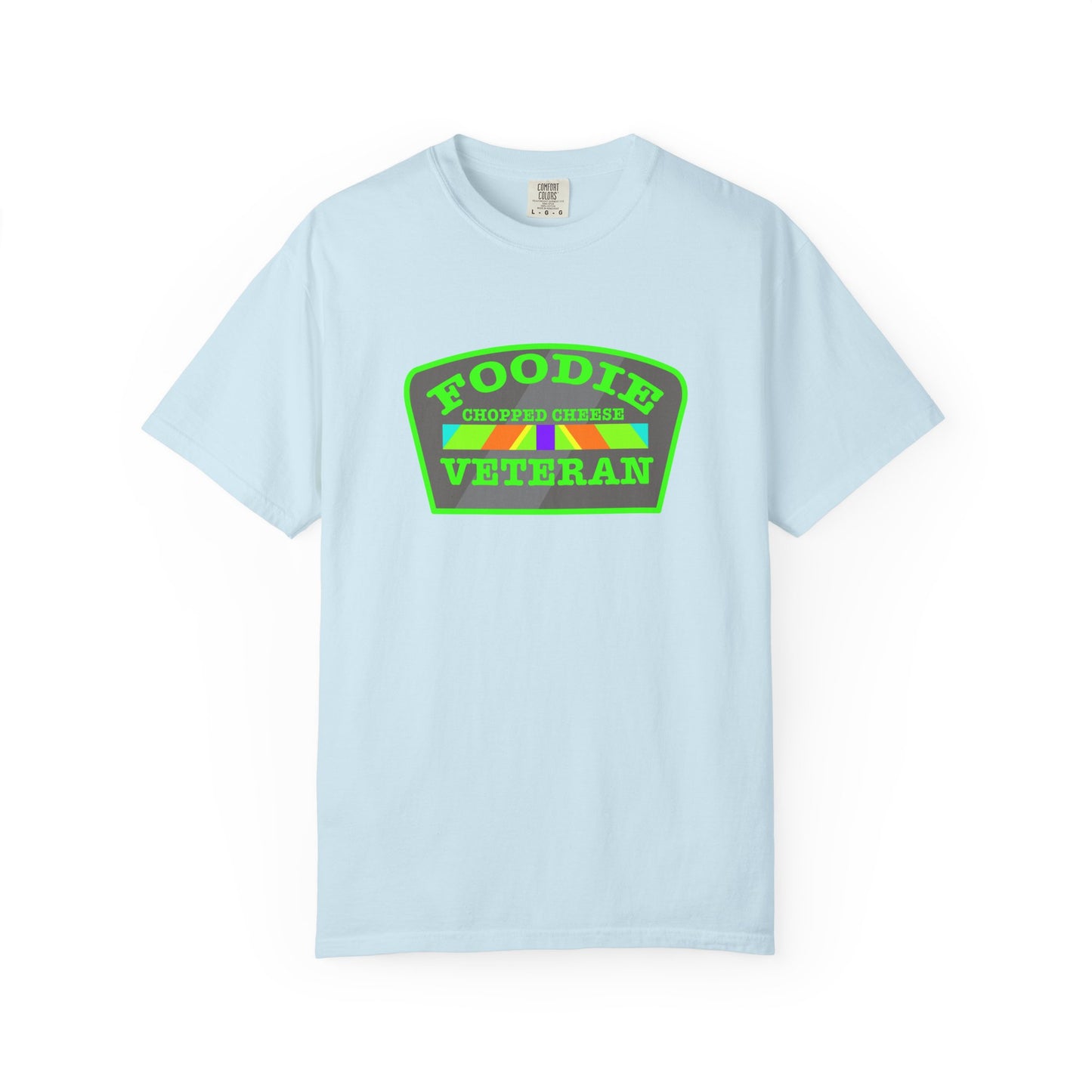 L.O.E.F Foodie Veteran Chopped Cheese Unisex Tee Shirt (Neon Green)