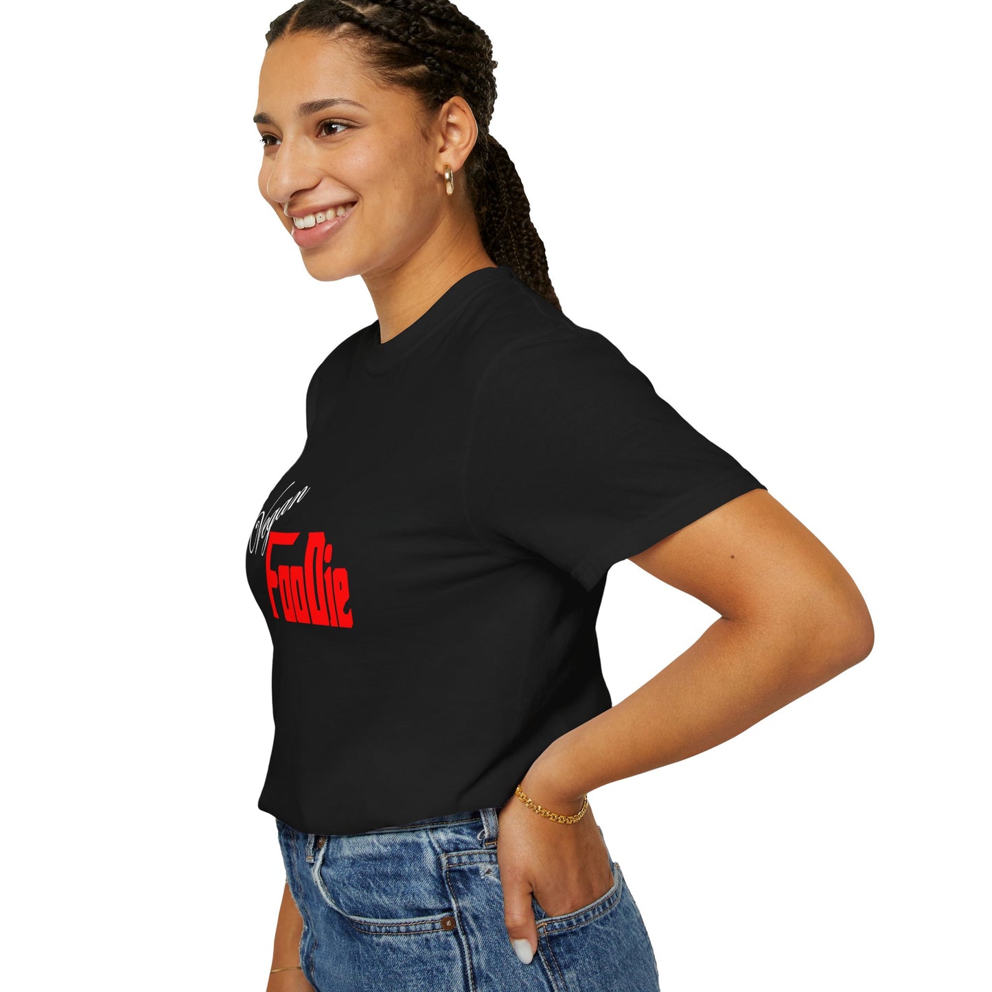 L.O.E.F Unisex Vegan Foodie Tee Shirt (Fiery Red)