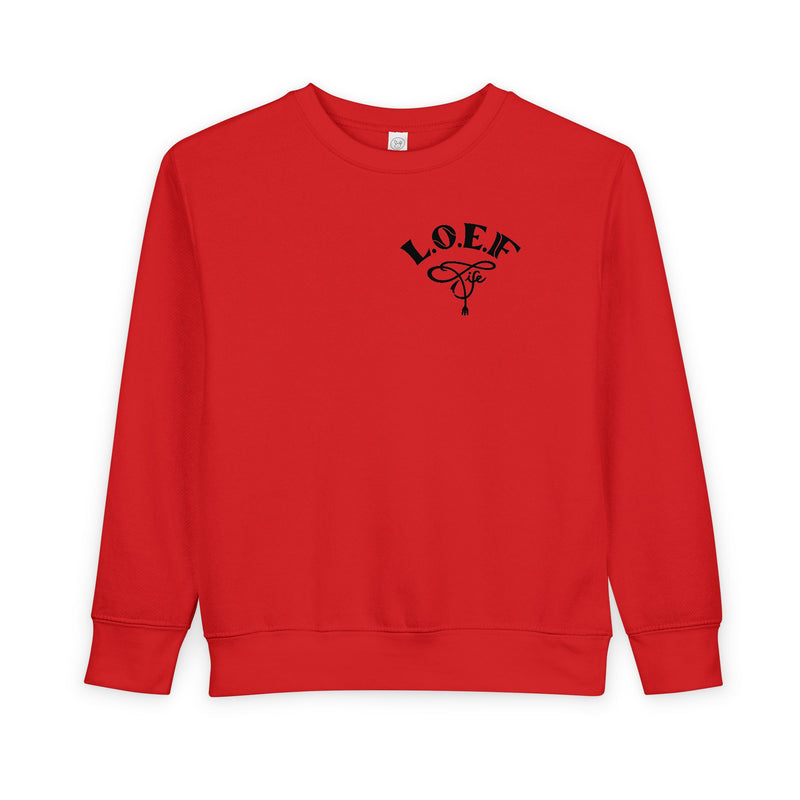 L.O.E.F Foodie 4Life Baby Sweatshirt  (Black)
