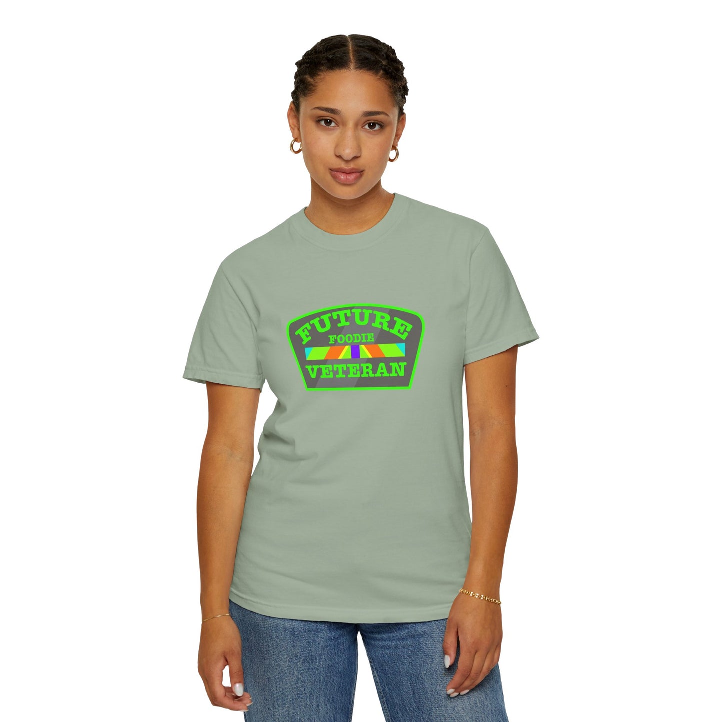 L.O.E.F Future Foodie Veteran Tee Shirt  (Neon Green)
