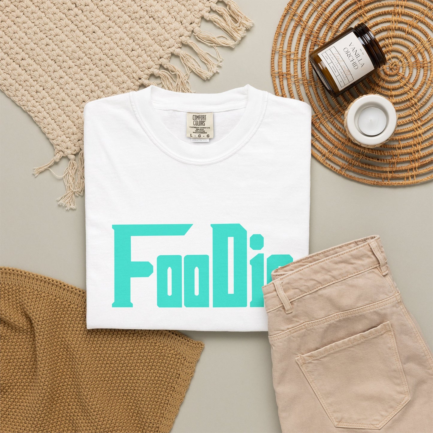 L.O.E.F Foodie Unisex Tee Shirt (Turquoise)