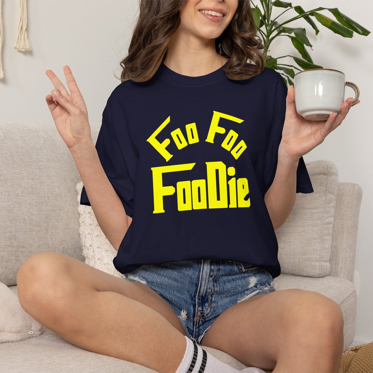 L.O.E.F FOO FOO FOODIE Unisex Tee shirt (Yellow)