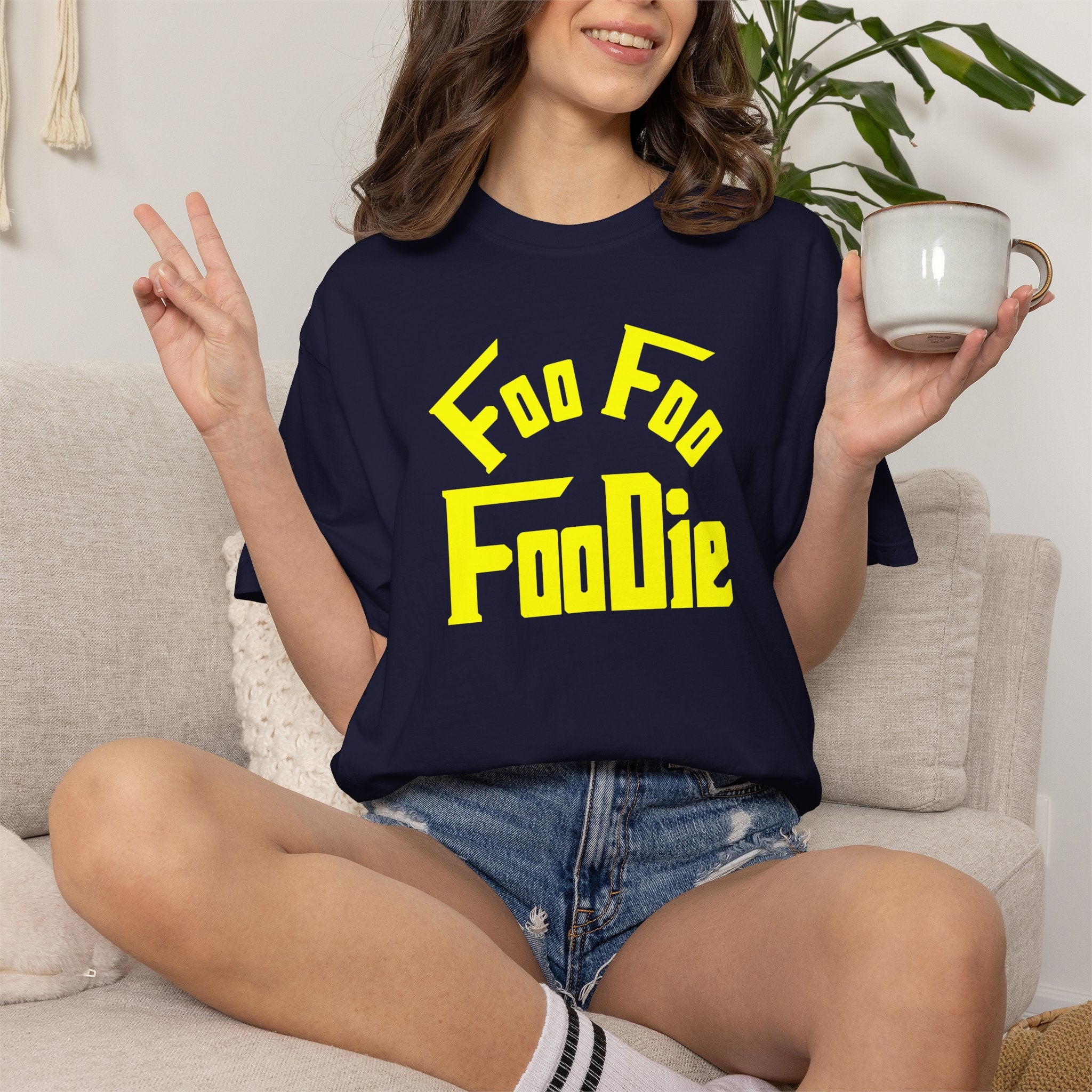 L.O.E.F FOO FOO FOODIE Unisex Tee shirt (Yellow)