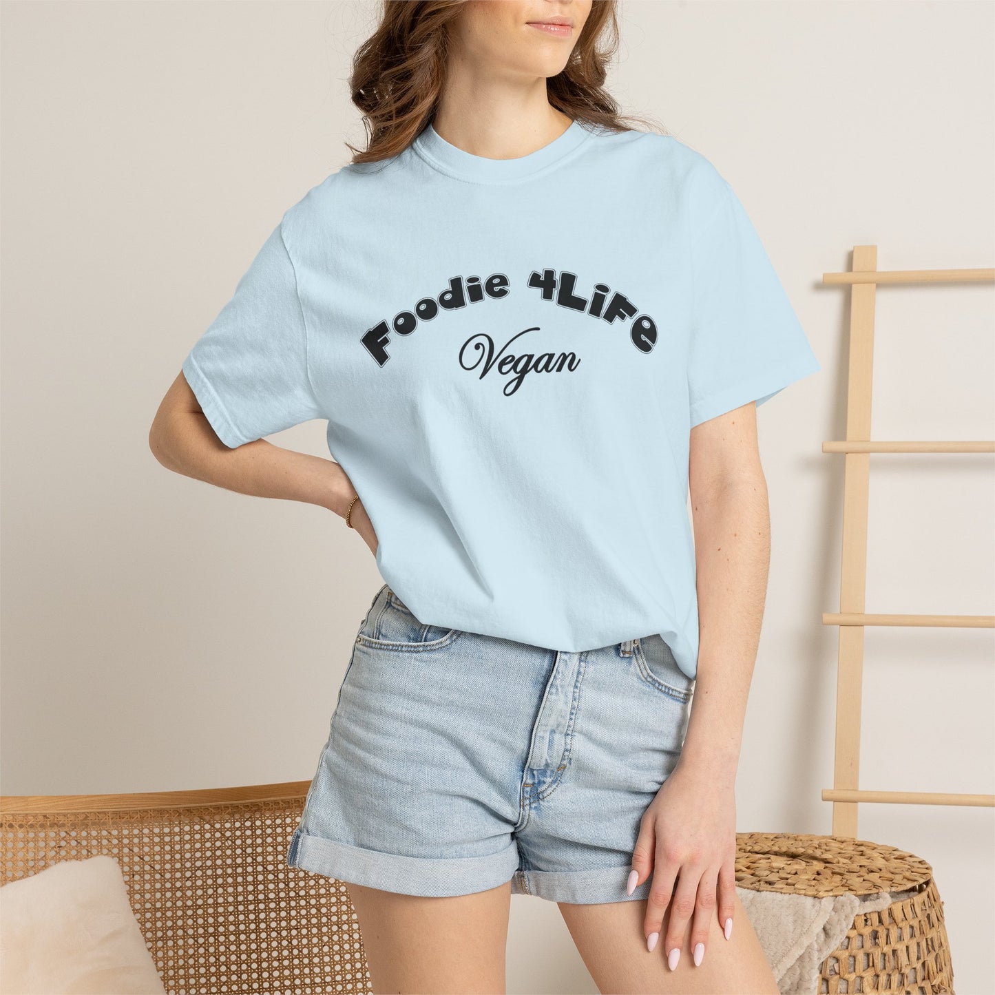 L.O.E.F Foodie 4Life Vegan Unisex Tee Shirt (Black)
