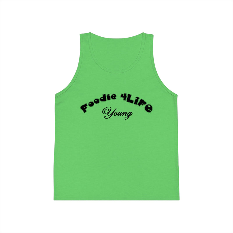 L.O.E.F Foodie 4Life Young Kid's Tank Top (Black)