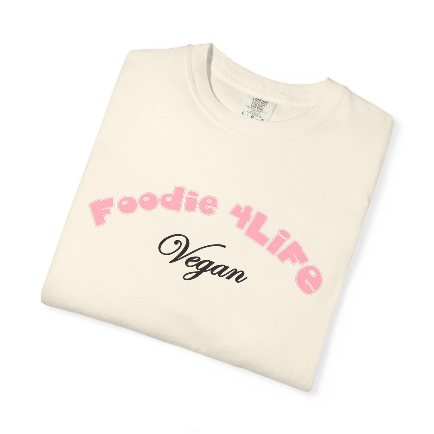 L.O.E.F Foodie 4Life Vegan Unisex Tee Shirt (Soft Pink)