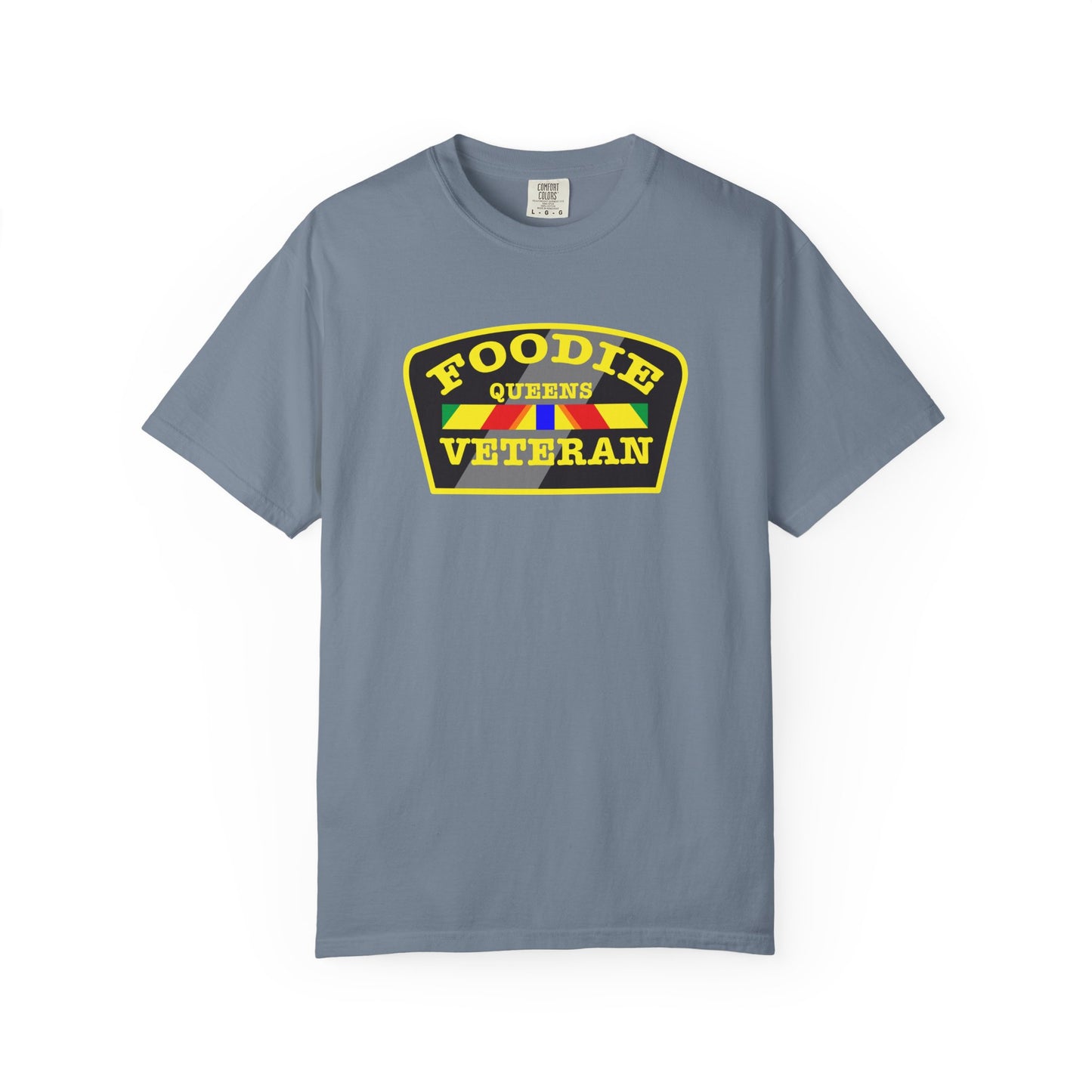 L.O.E.F Foodie Veteran QUEENS Unisex Tee Shirt (Yellow)