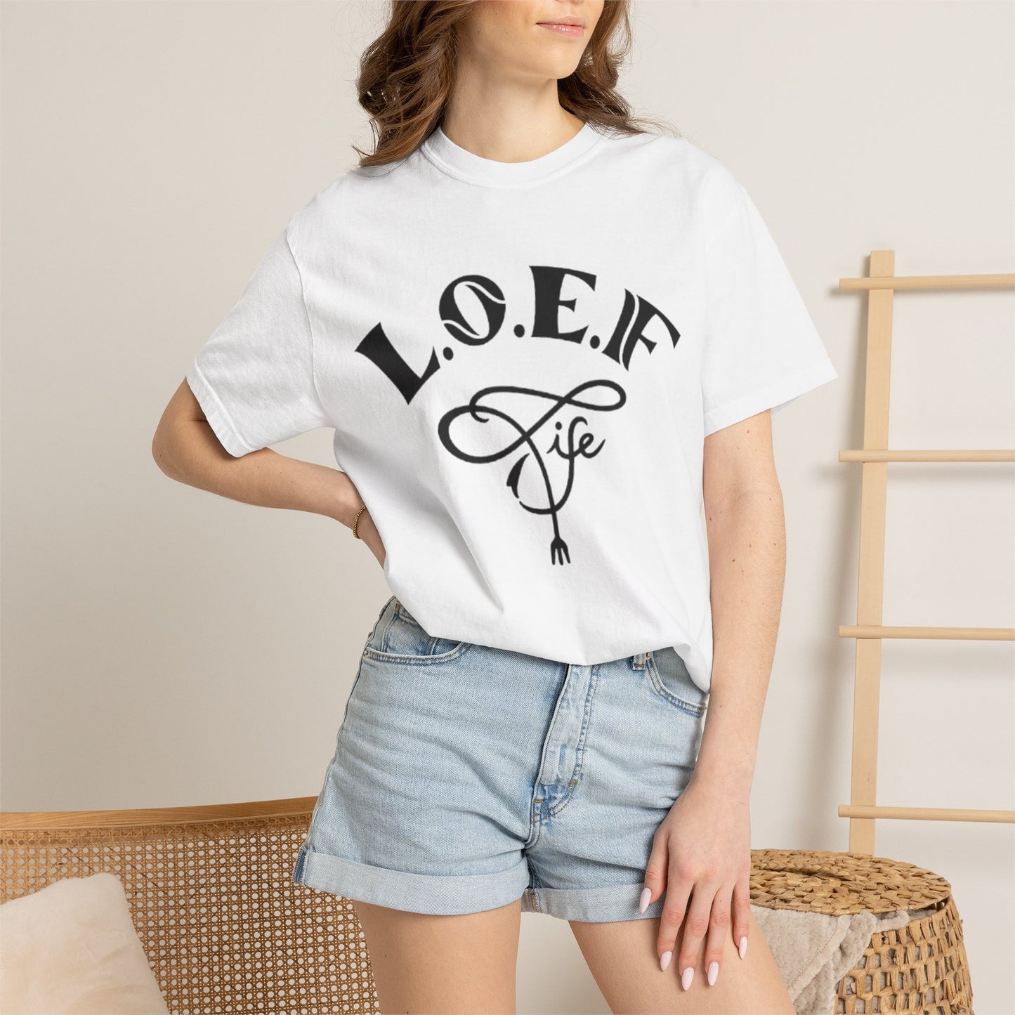 L.O.E.F Life Unisex Tee Shirt (Black)