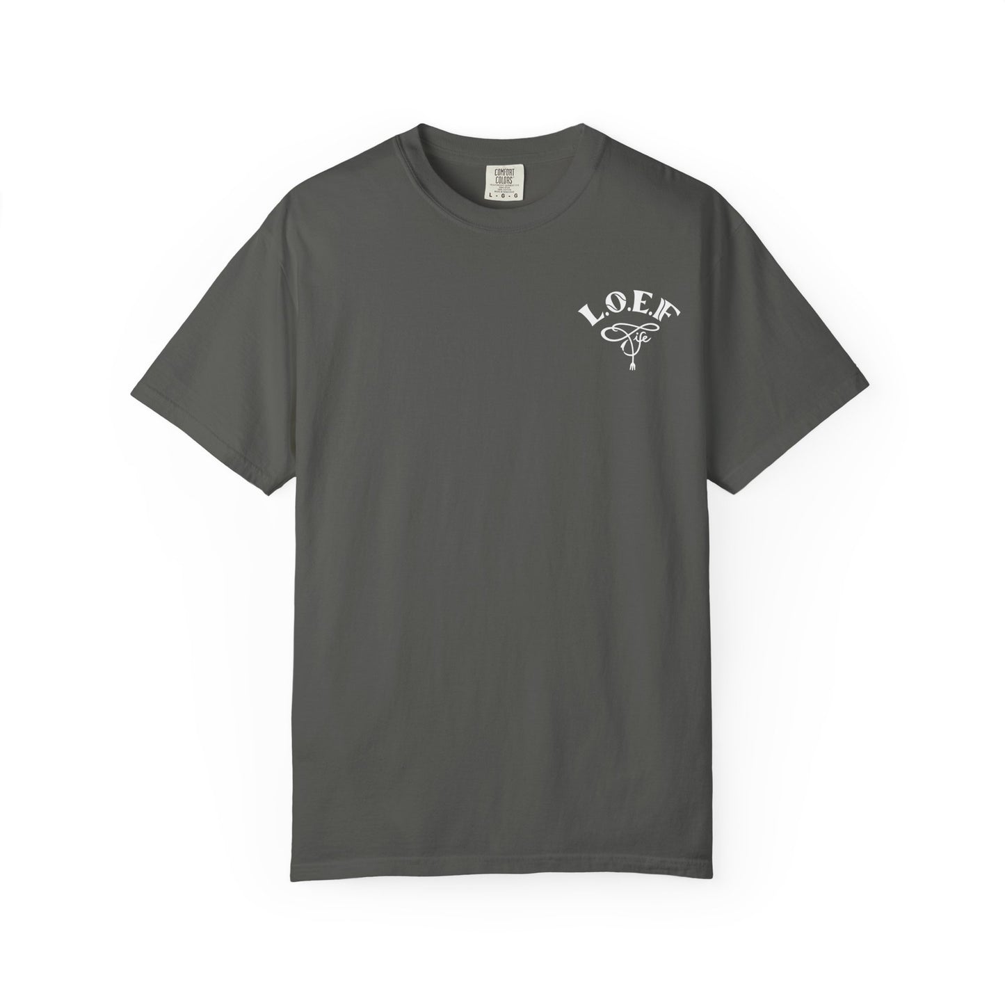 L.O.E.F LIFESTYLE OF EVERYDAY FOODIES Unisex Tee Shirt (White)