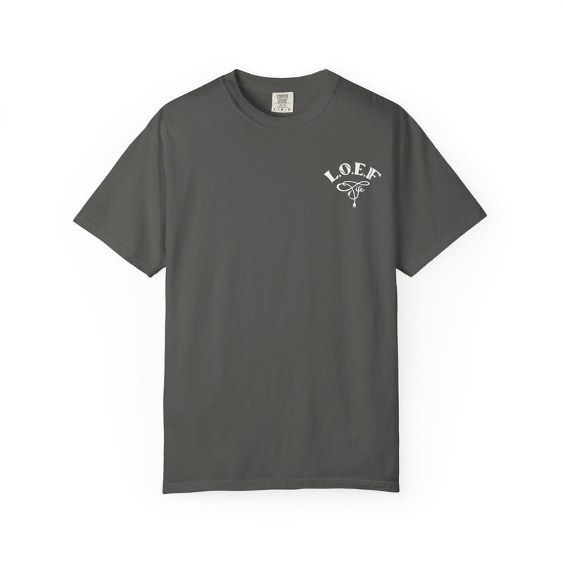 L.O.E.F LIFESTYLE OF EVERYDAY FOODIES Unisex Tee Shirt (White)