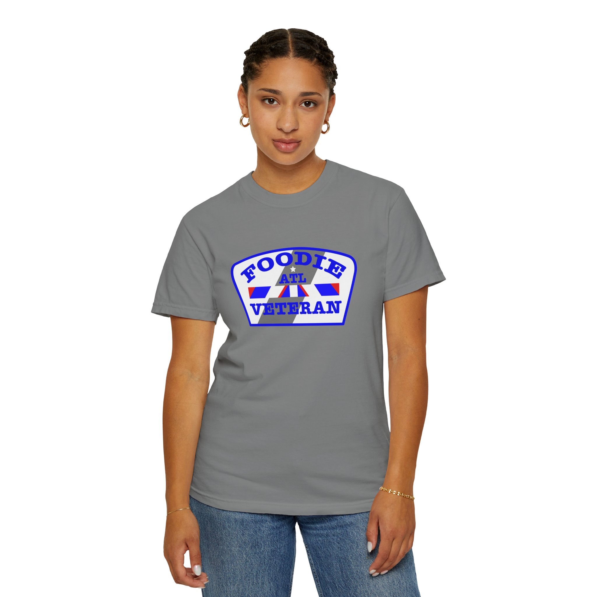 L.O.E.F Foodie Veteran ATL Unisex Tee Shirt (Blue)