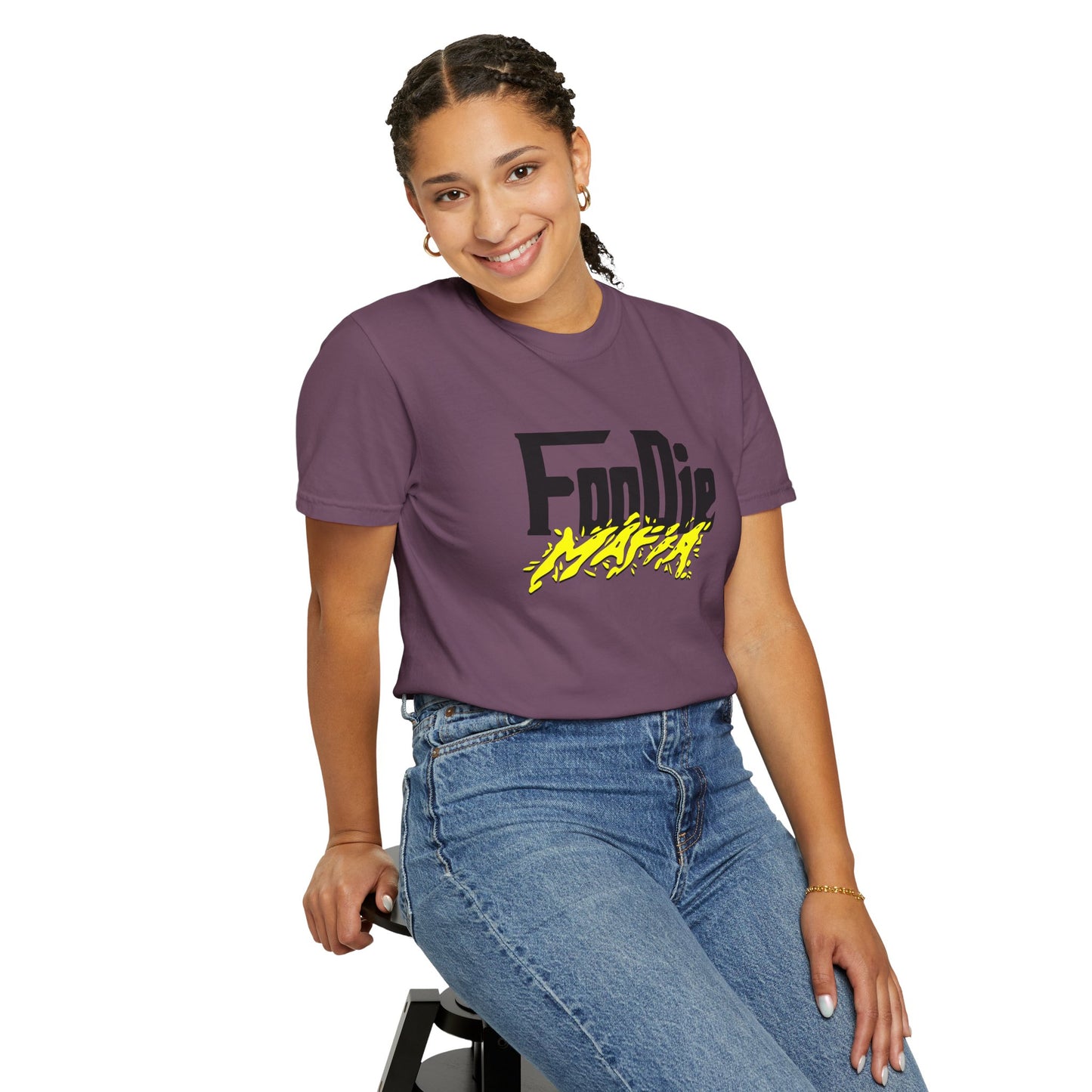 L.O.E.F Foodie Mafia Unisex Tee Shirt (Bright Yellow)