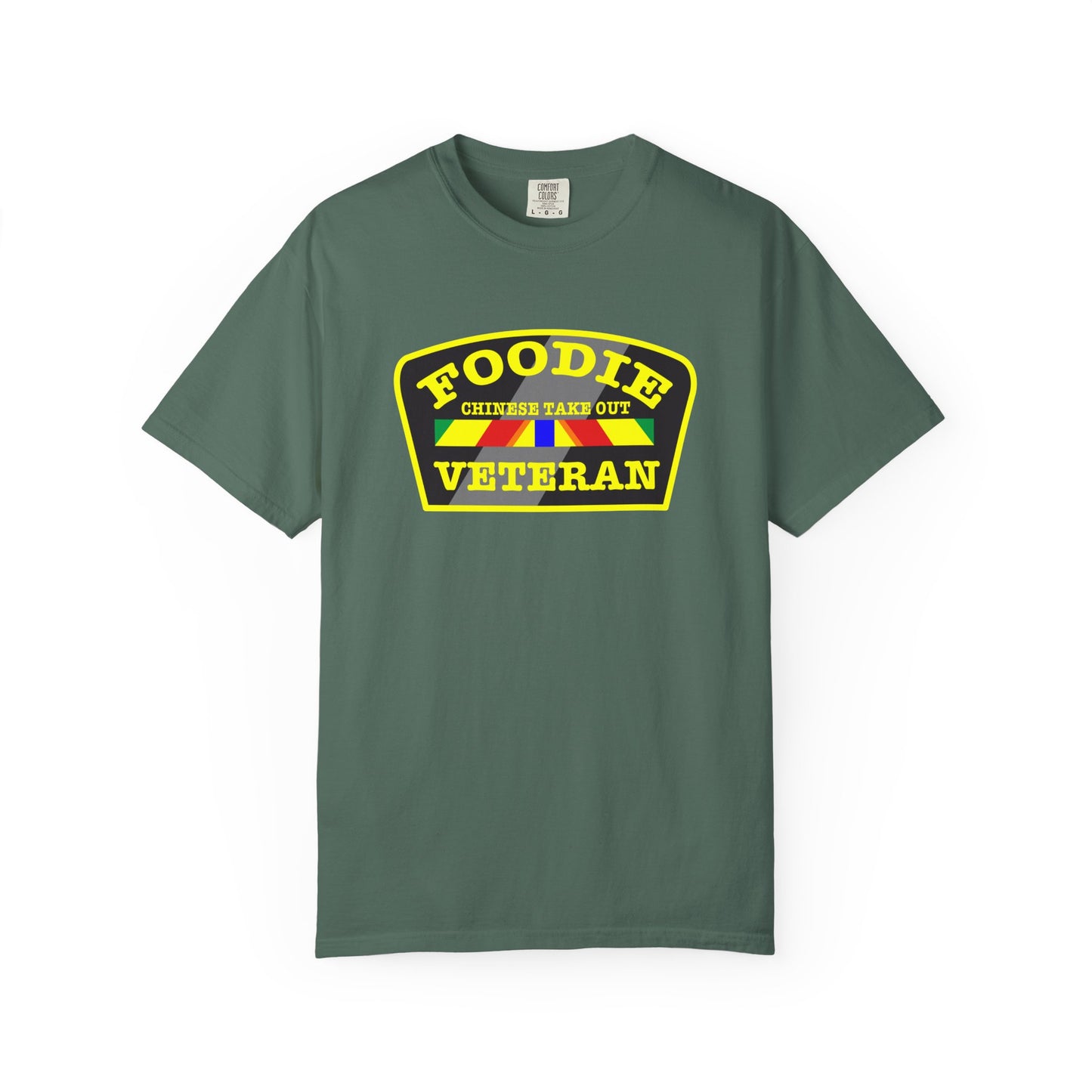 L.O.E.F Foodie Veteran CHINESE TAKE OUT Unisex Tee Shirt (Yellow)