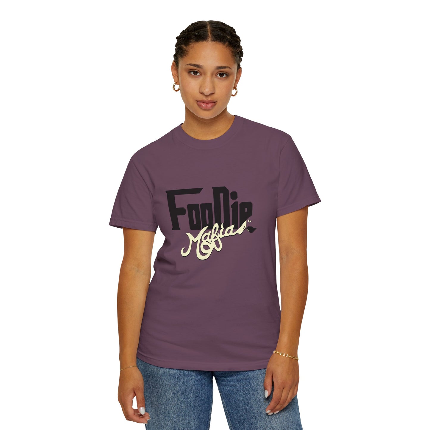 L.O.E.F Foodie Mafia Unisex Tee shirt (Cream)