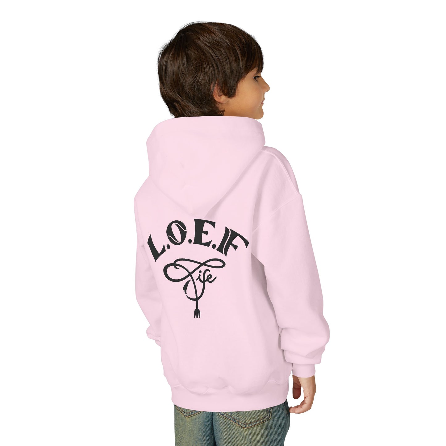 L.O.E.F Foodie 4Life Young Hoodie (Fiery Red)
