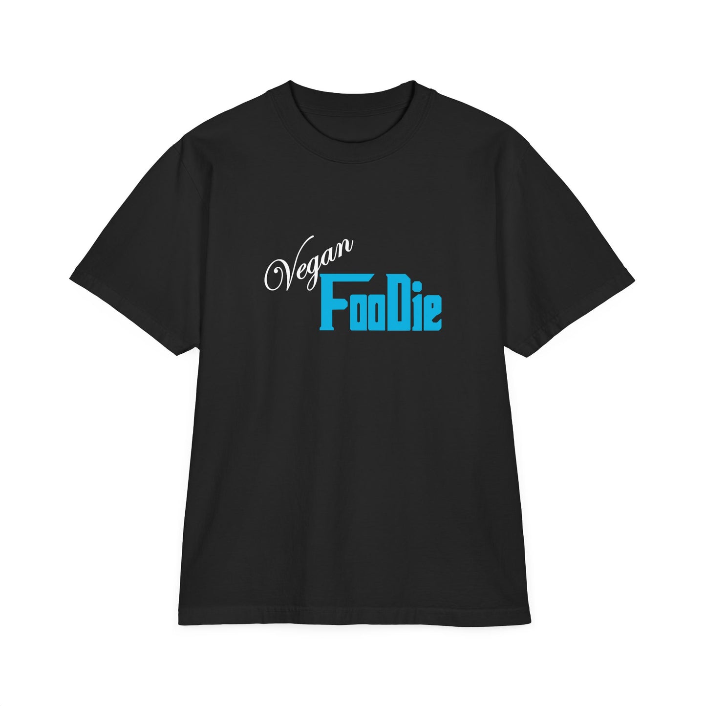 L.O.E.F Unisex Vegan Foodie Tee Shirt (Neon Blue)